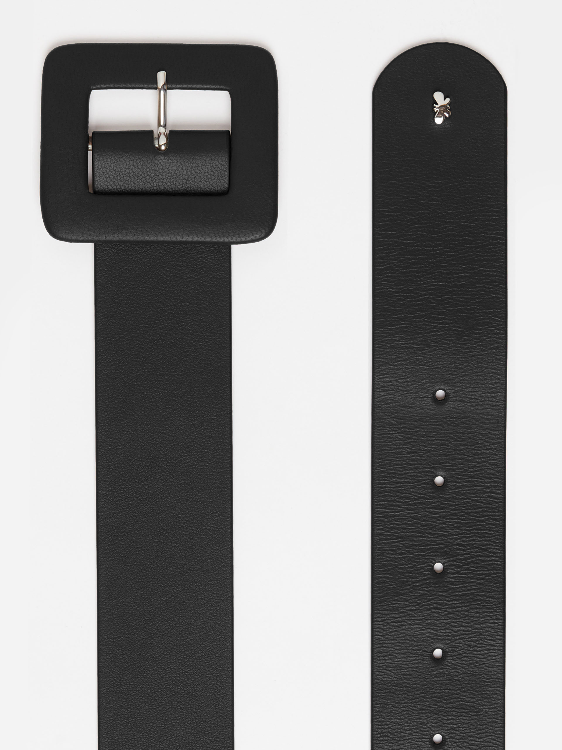 MAX MARA - Nappa leather belt - BLACK - MAX MARA SALE