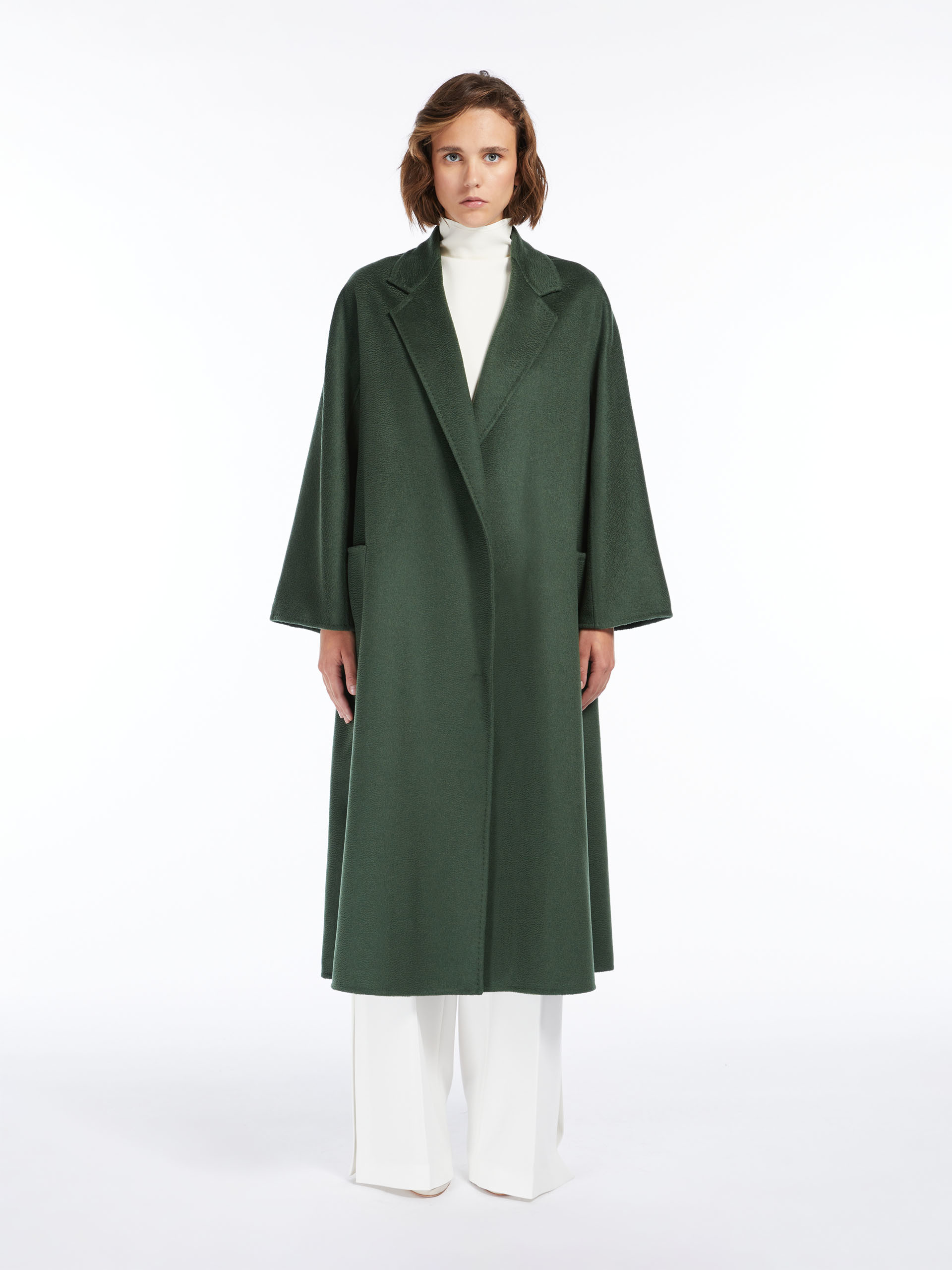 MAX MARA - Ludmilla Icon Coat - DARK GREEN - MAX MARA SALE