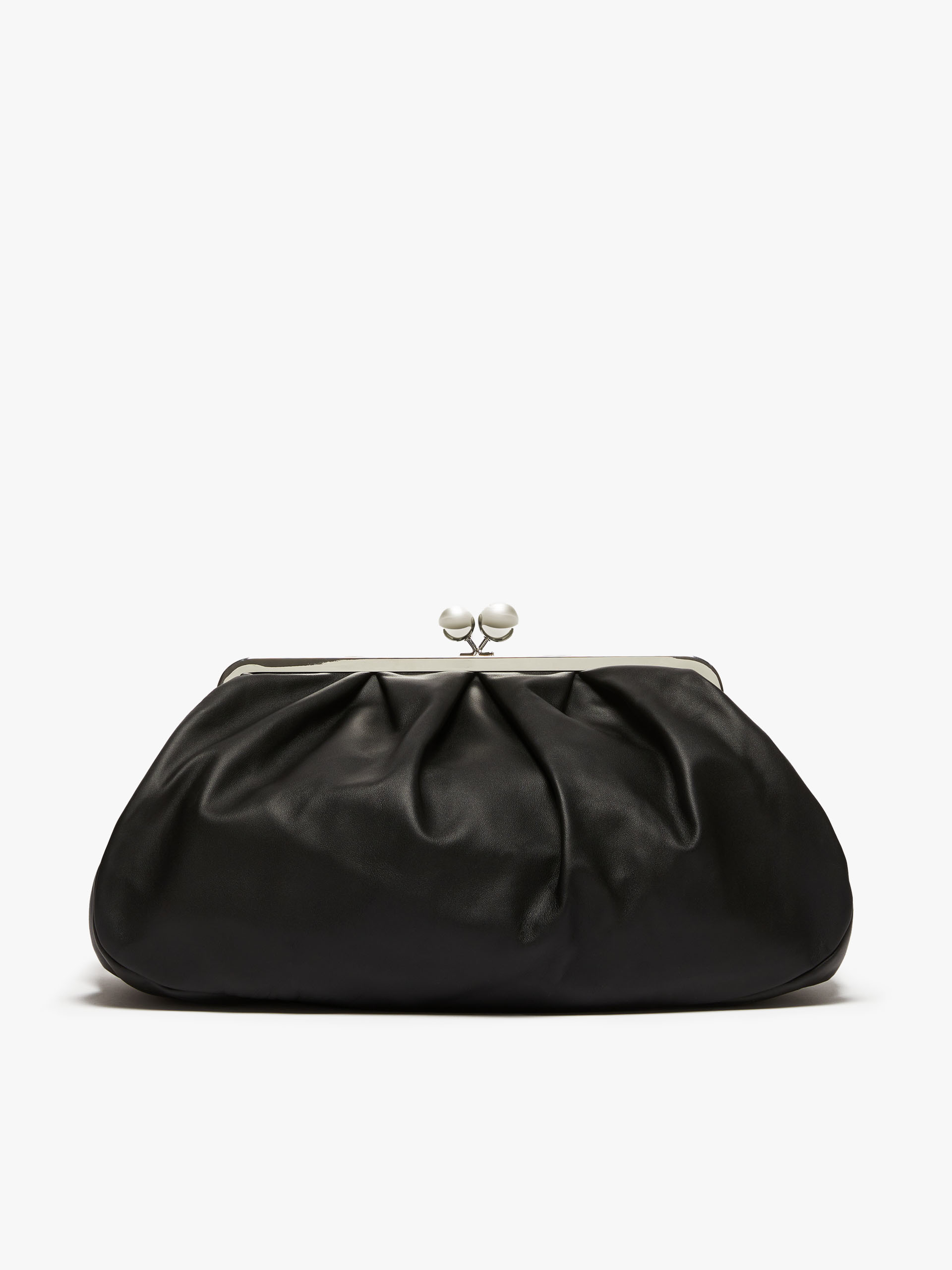MAX MARA - Large Pasticcino Bag in nappa leather - BLACK - MAX MARA SALE