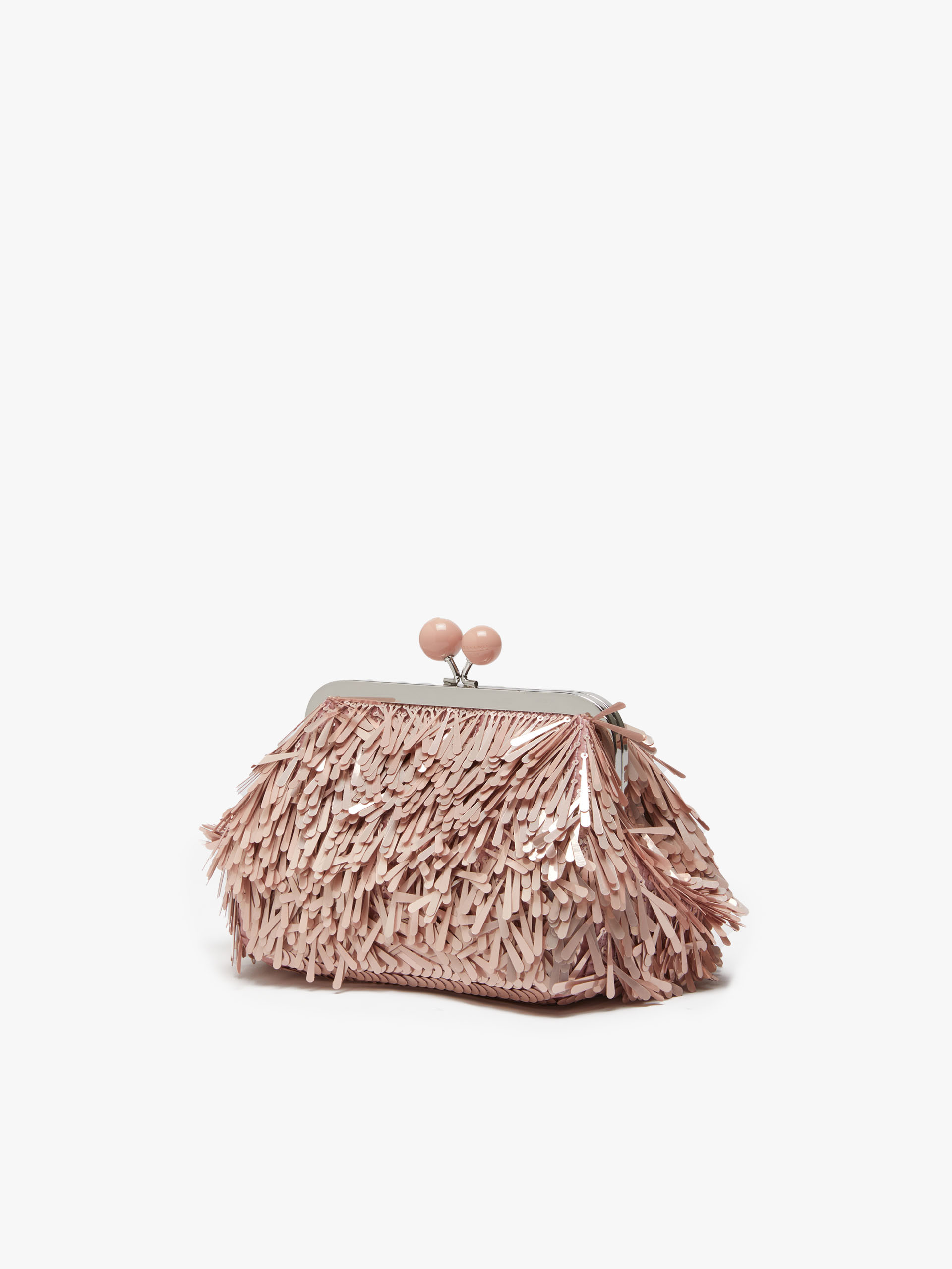 MAX MARA - Small Pasticcino Bag with sequins - PINK - MAX MARA SALE
