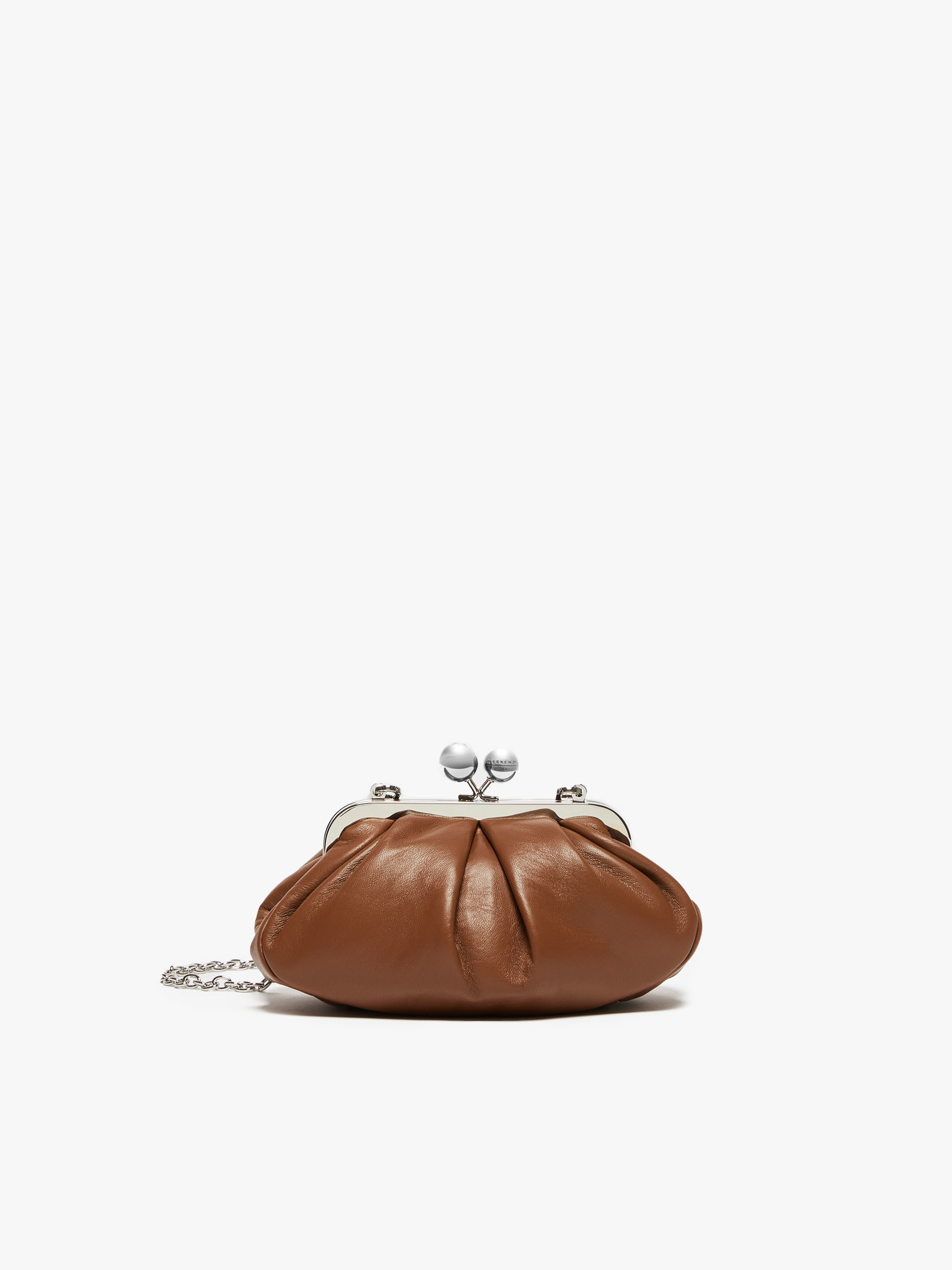 MAX MARA - Small Pasticcino Bag in nappa leather - TOBACCO - MAX MARA SALE