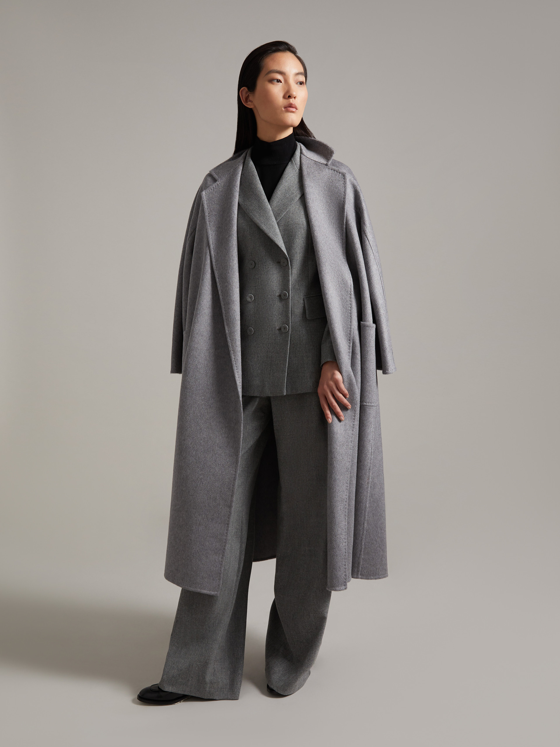 MAX MARA - Ludmilla Icon Coat - LIGHT GREY - MAX MARA SALE