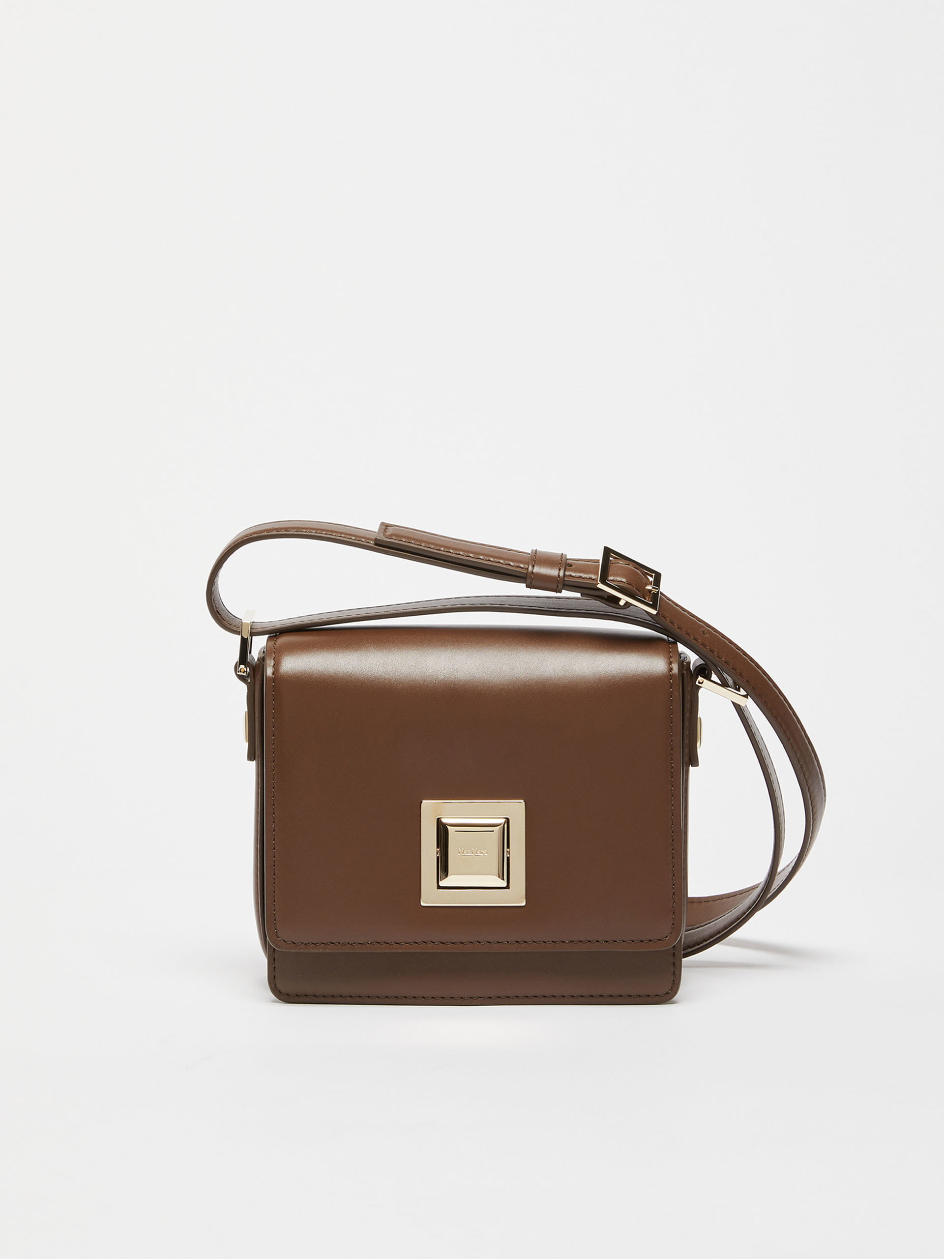 MAX MARA - Small leather MM Bag - COFFEE - MAX MARA SALE