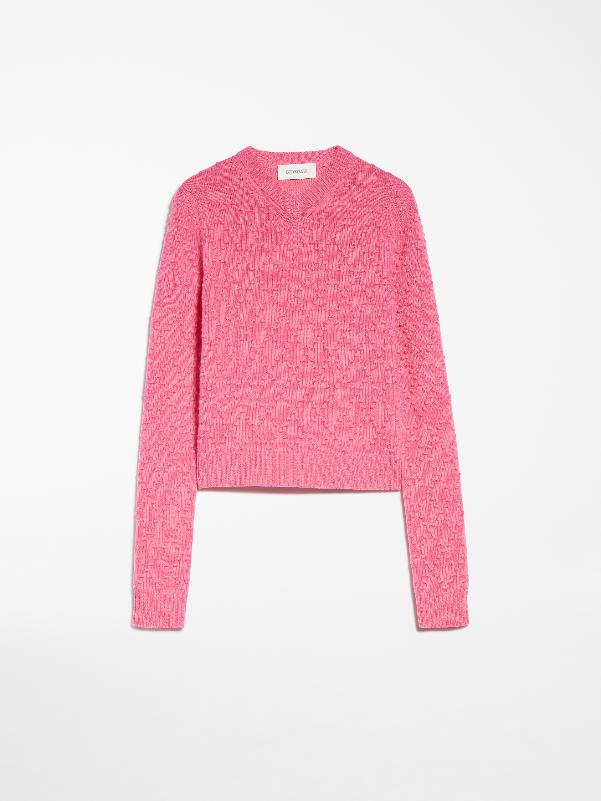MAX MARA - Fancy-knit wool and cashmere sweater - PINK - MAX MARA SALE