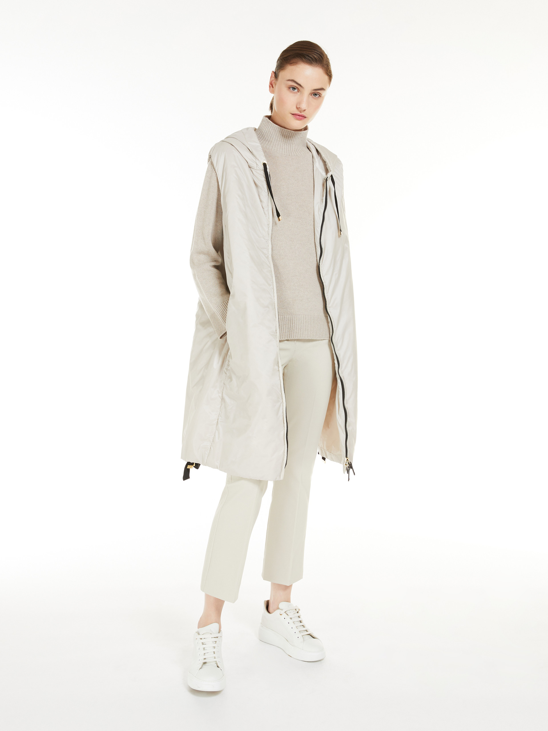 MAX MARA - Water-resistant technical canvas gilet - ICE - MAX MARA SALE