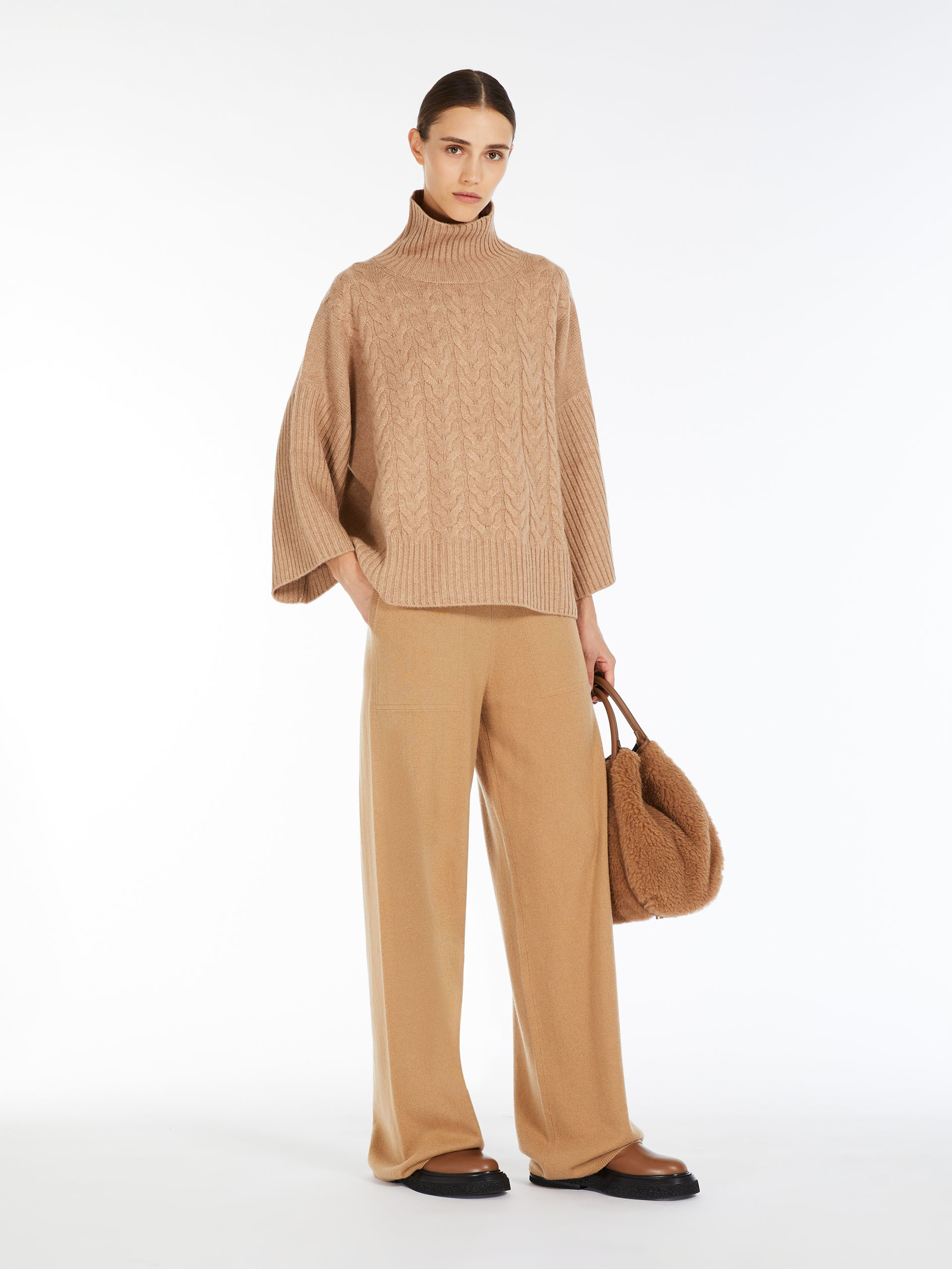 MAX MARA - Wool yarn sweater - CAMEL - MAX MARA SALE