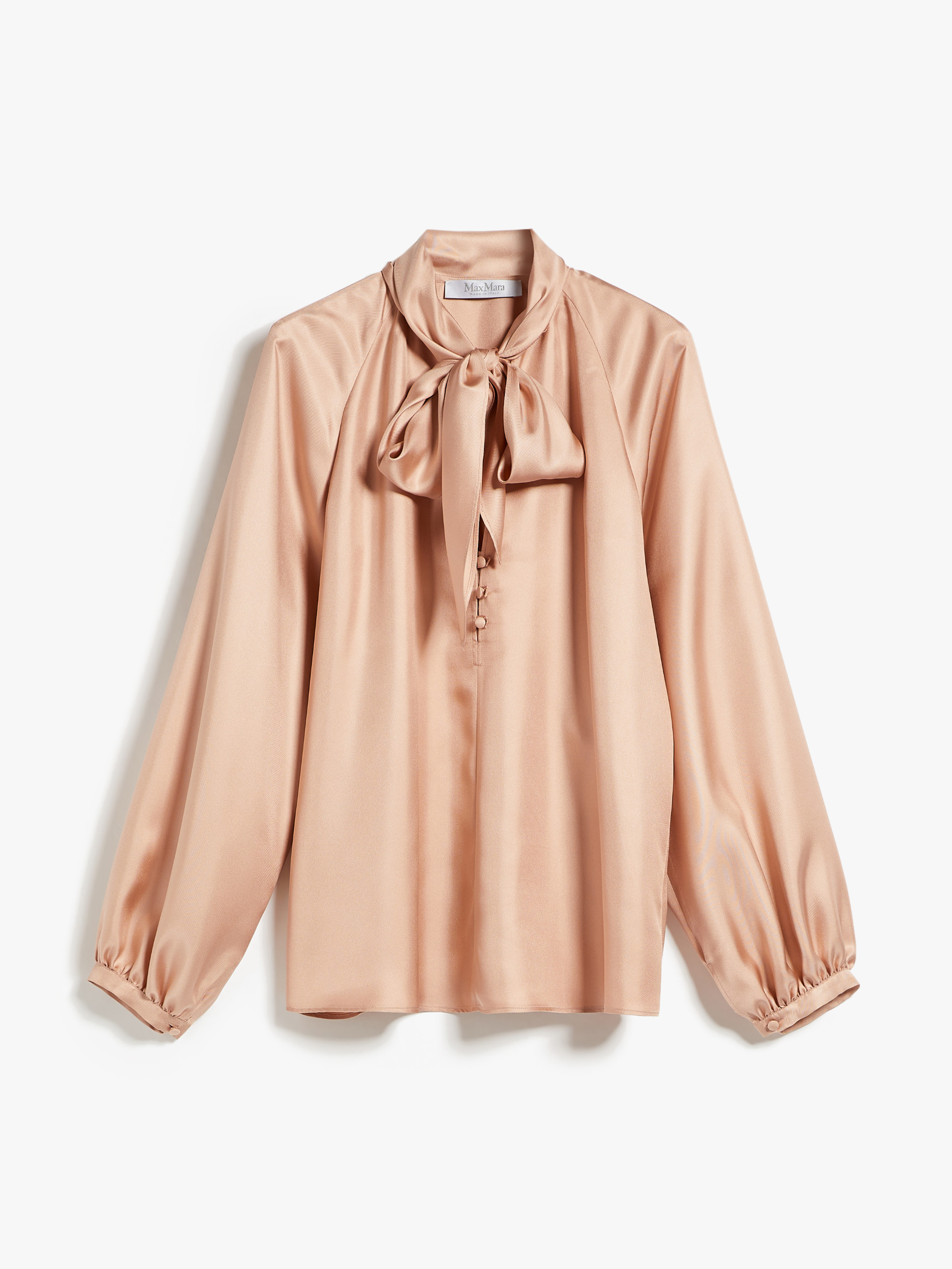 MAX MARA - Silk foulard shirt - PINK - MAX MARA SALE