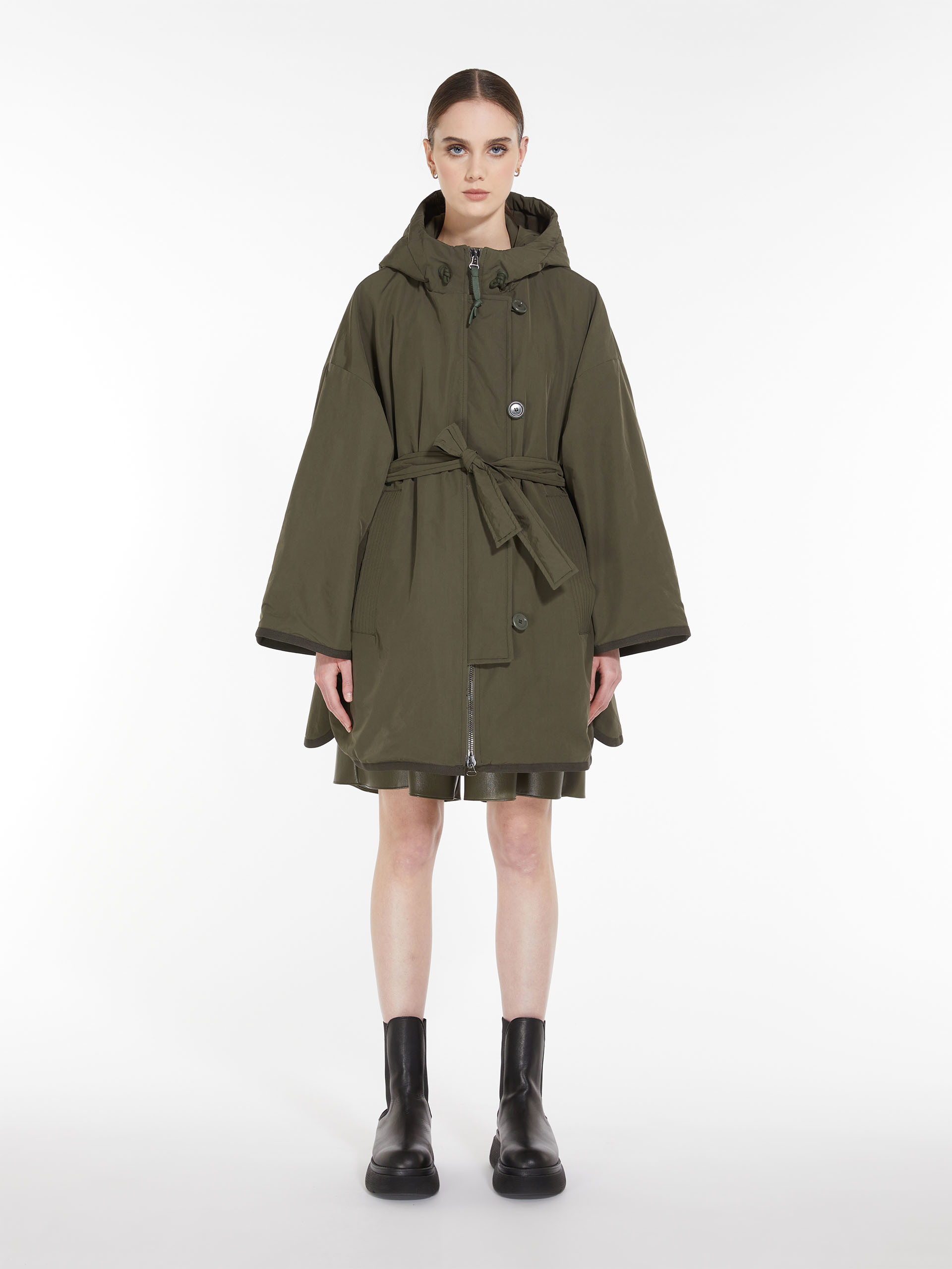 MAX MARA - Padded parka in showerproof fabric - KAKI - MAX MARA SALE