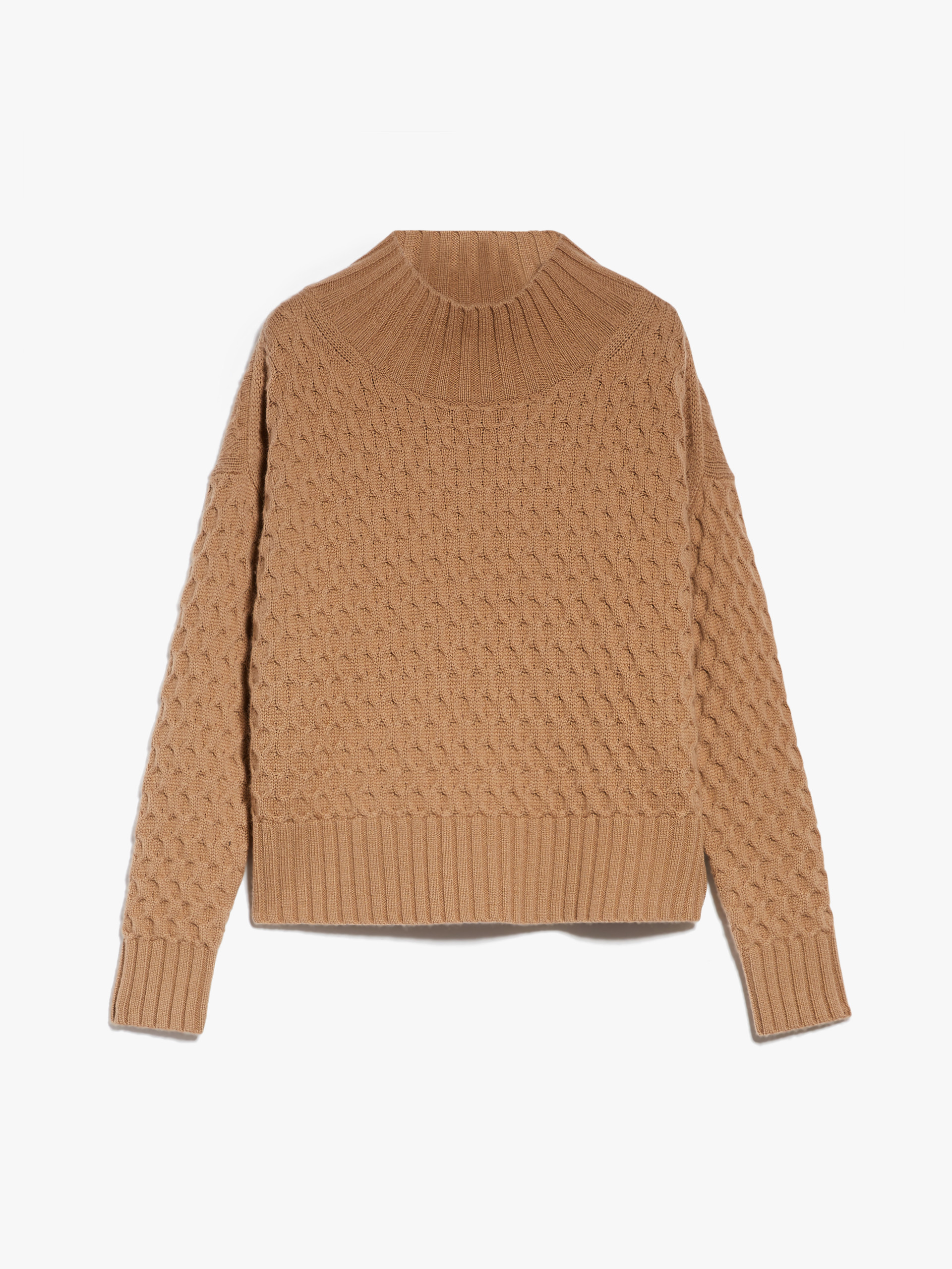 MAX MARA - Soft wool and cashmere jumper - CAMEL - MAX MARA SALE