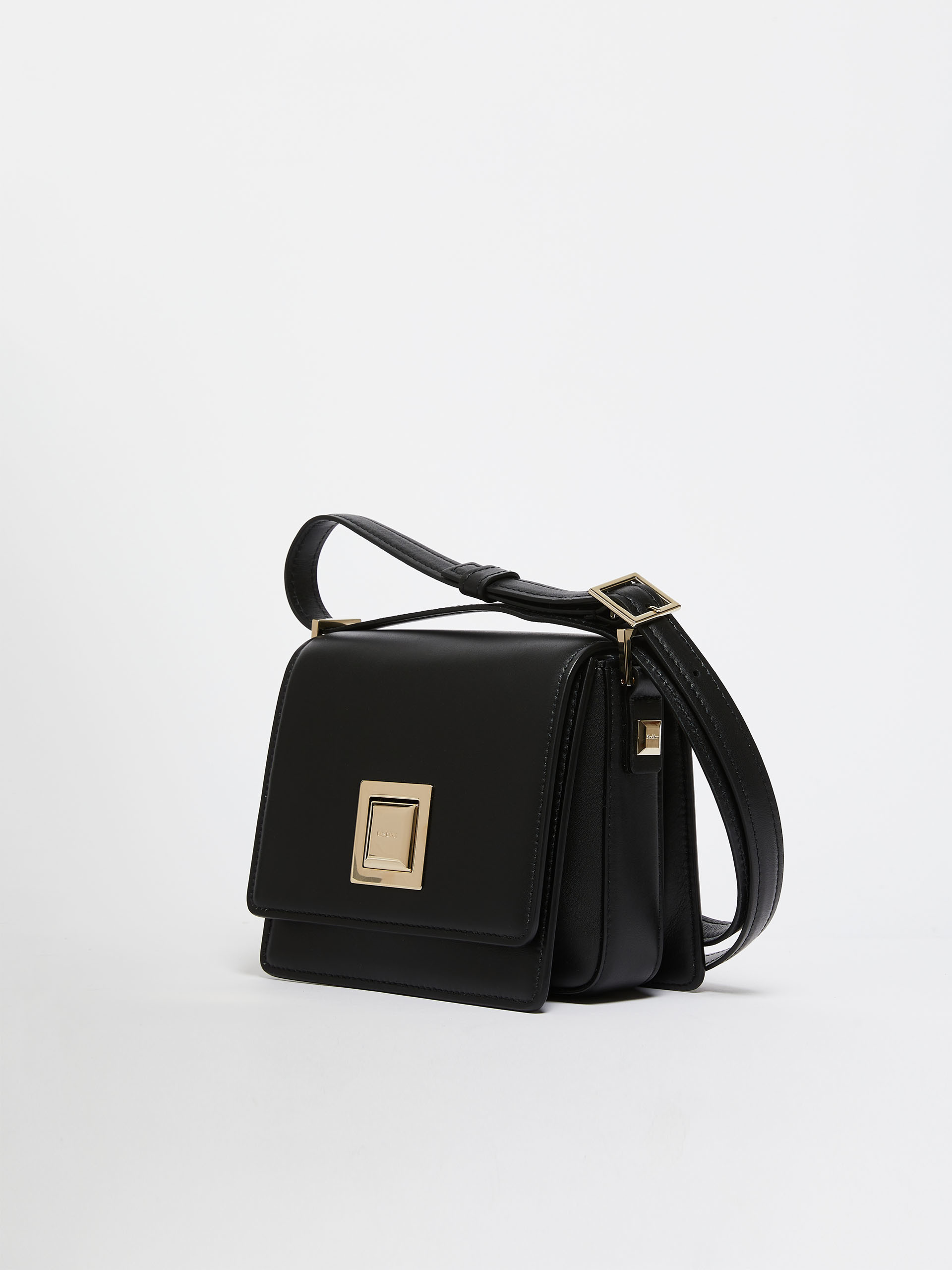 MAX MARA - Small leather MM Bag - BLACK - MAX MARA SALE