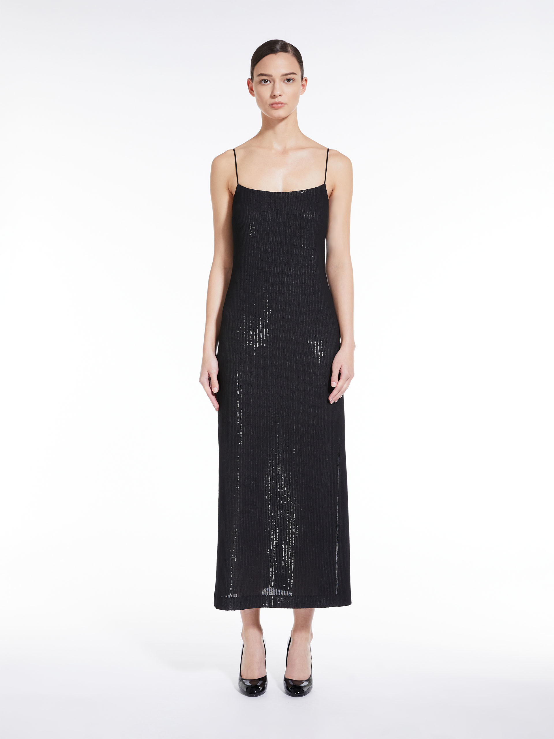 MAX MARA - Long sequined dress - BLACK - MAX MARA SALE