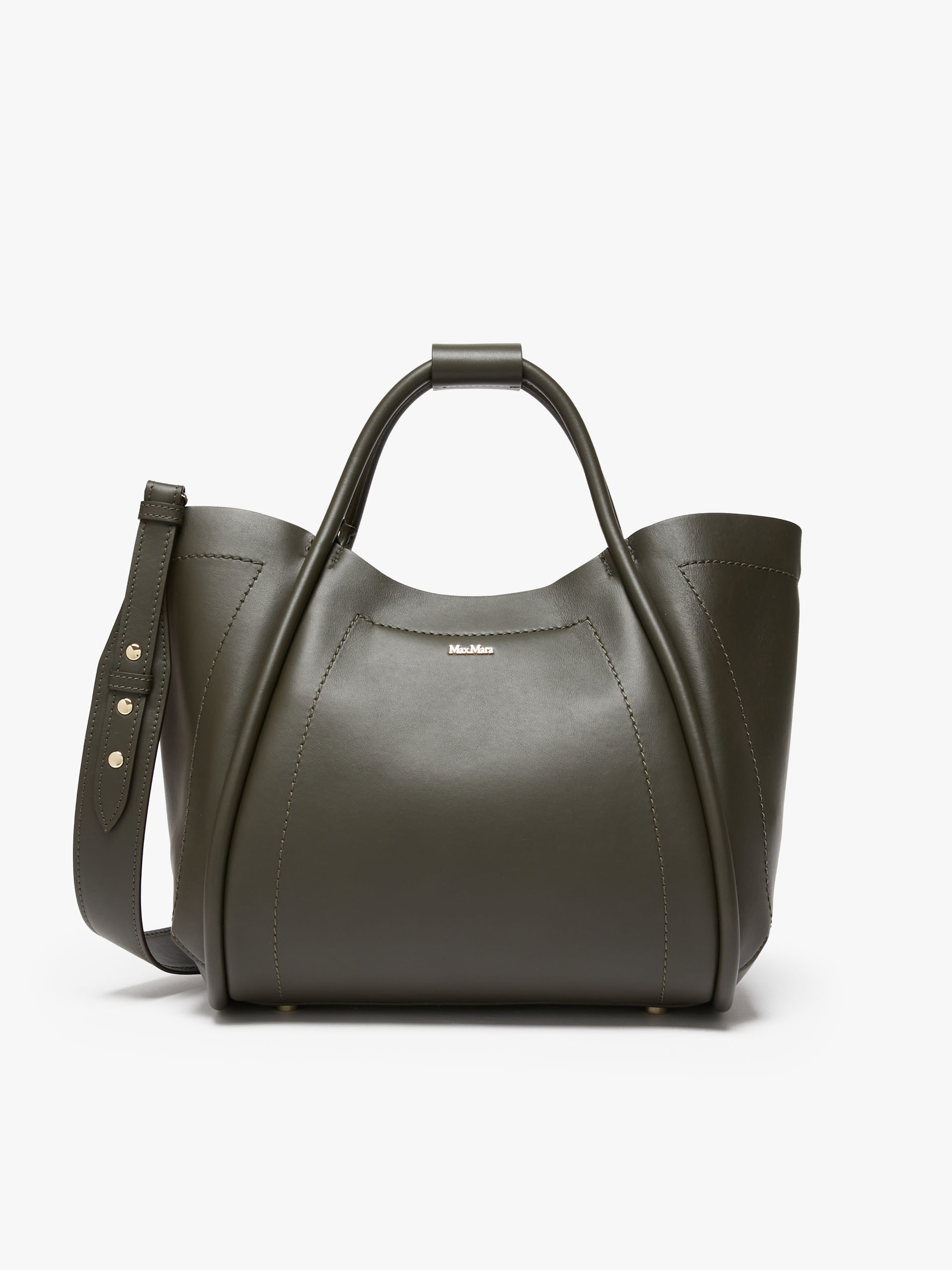 MAX MARA - Small leather Marine Bag - KAKI - MAX MARA SALE