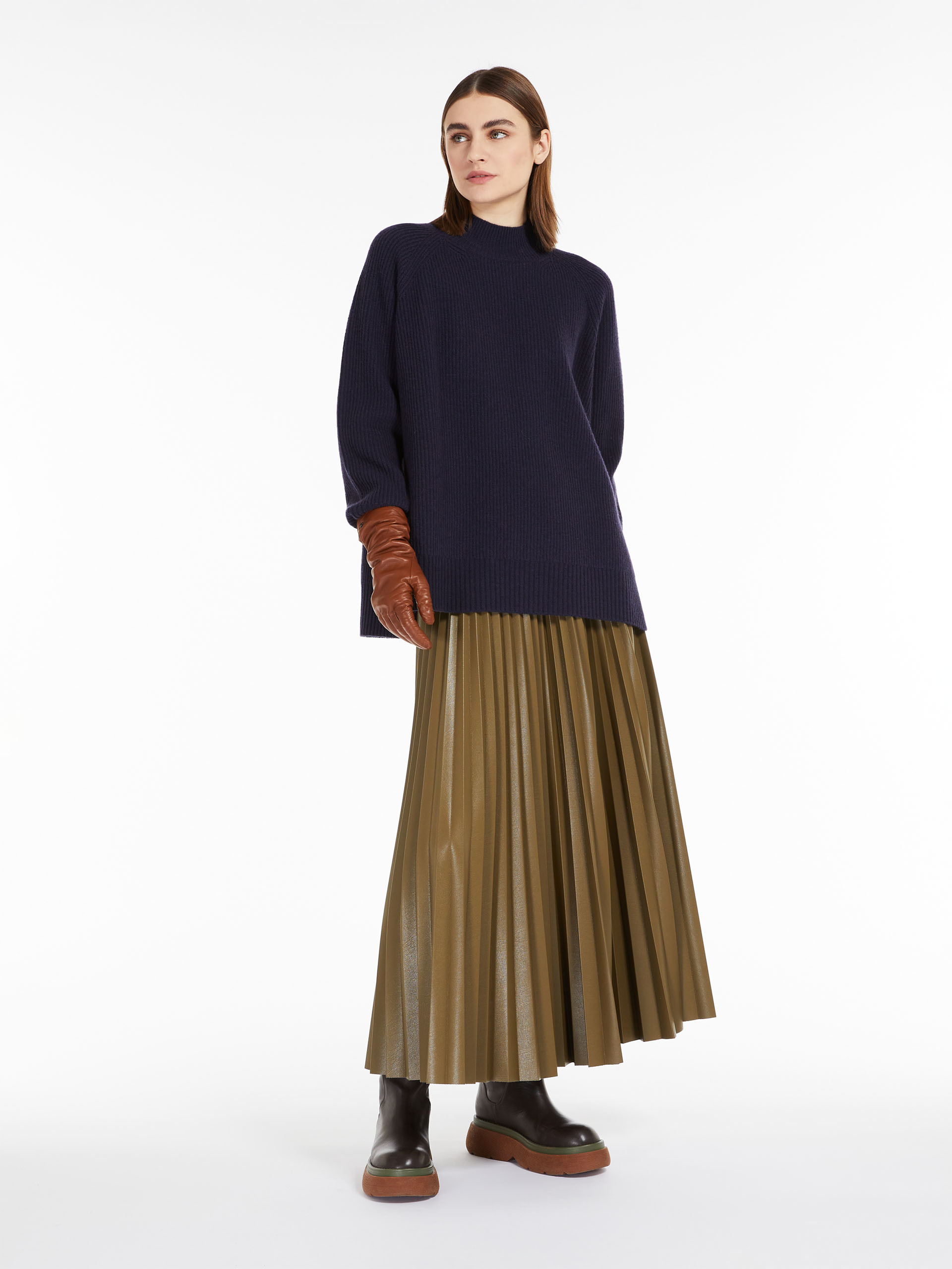 MAX MARA - Wool yarn sweater - NAVY - MAX MARA SALE