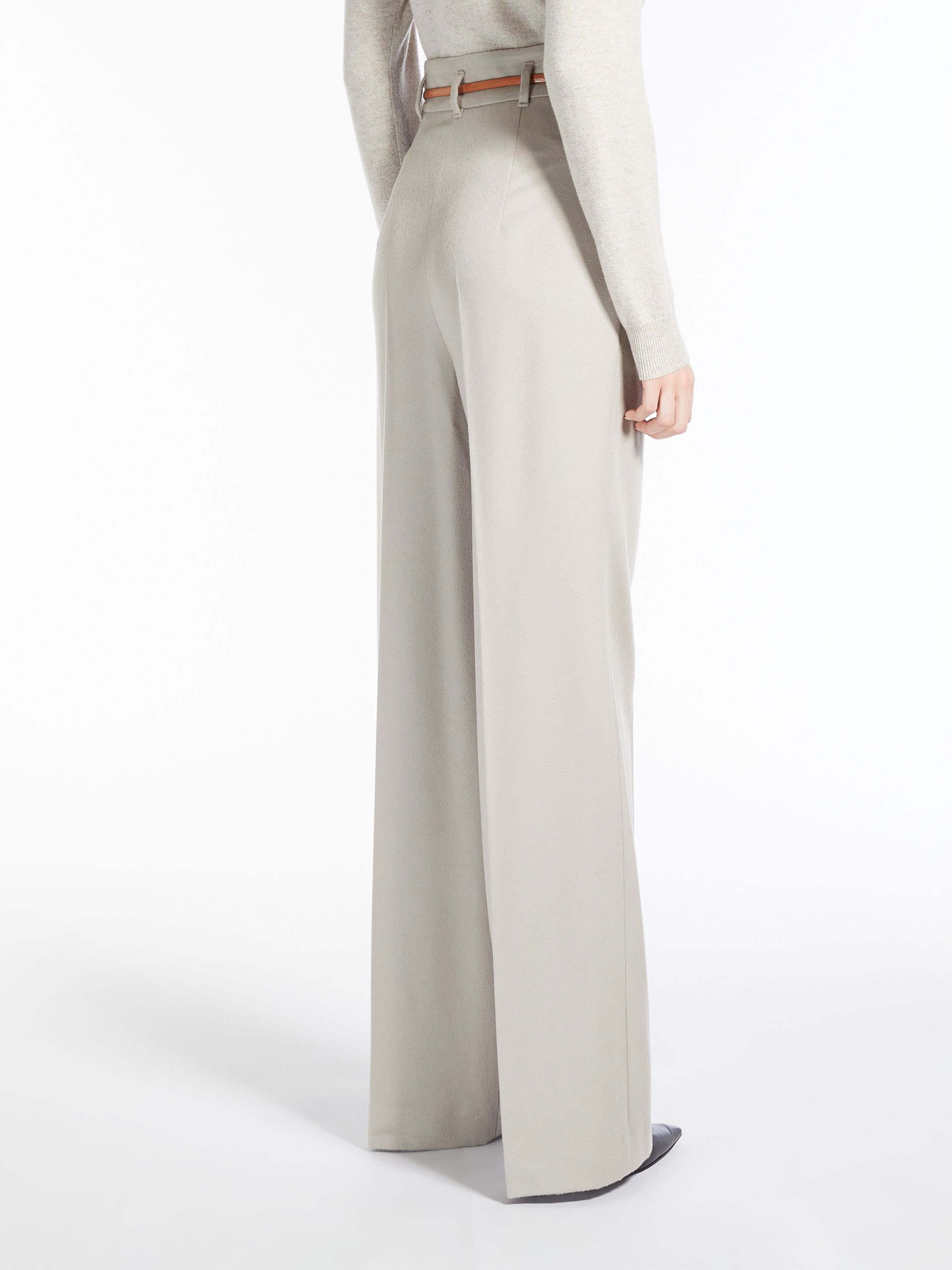 MAX MARA - Wool trousers - BEIGE - MAX MARA SALE
