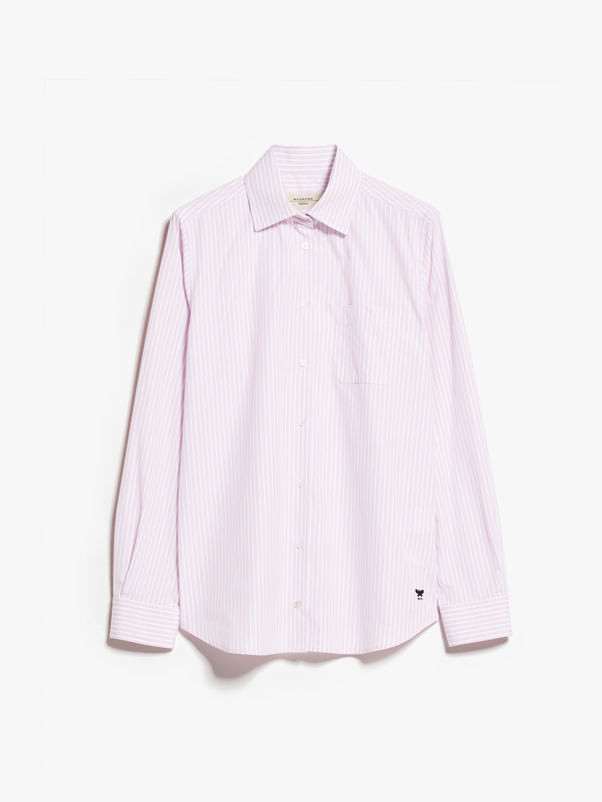 MAX MARA - Shirt in cotton poplin - PINK - MAX MARA SALE