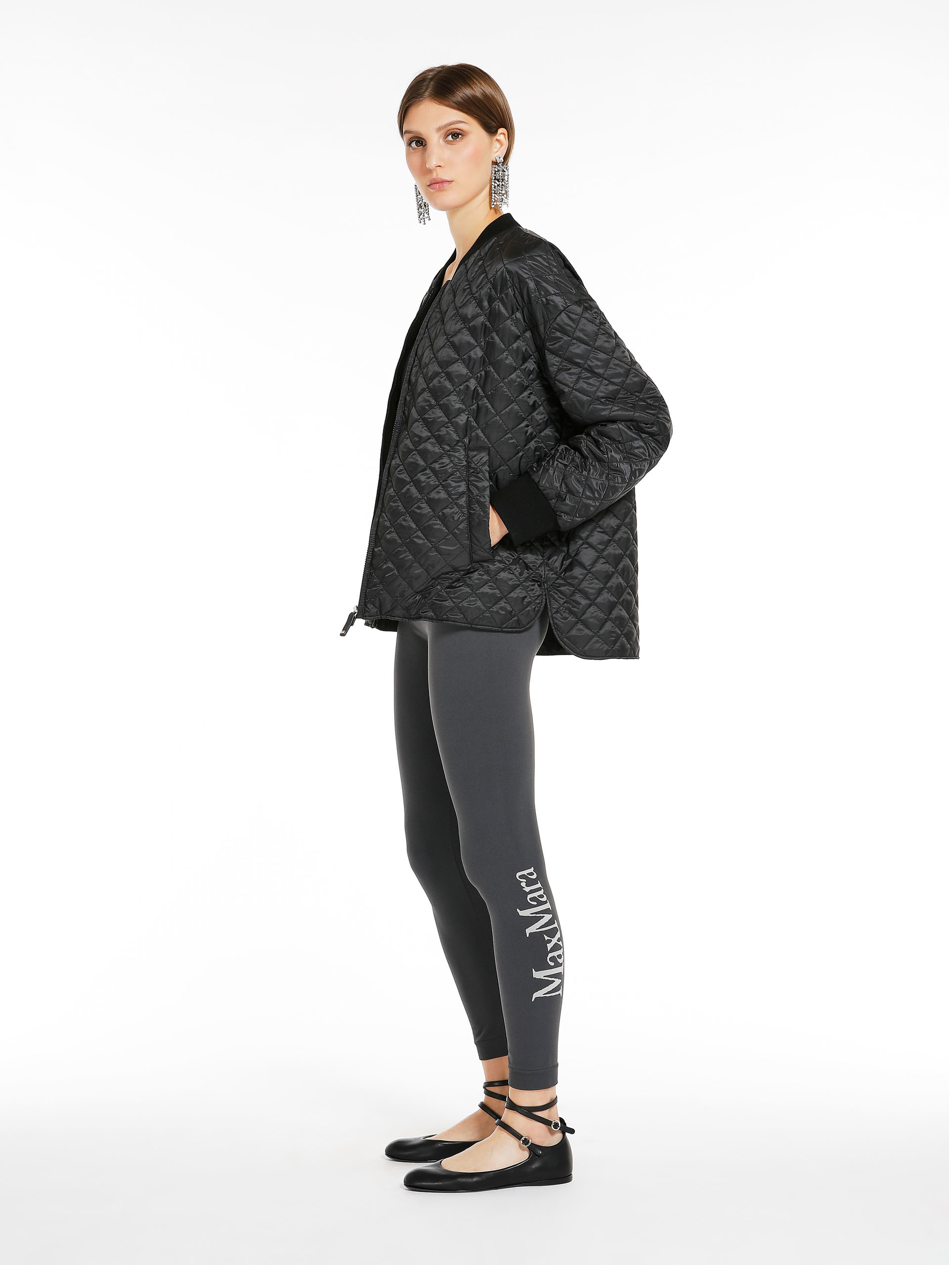MAX MARA - Water-repellent canvas bomber jacket - BLACK - MAX MARA SALE