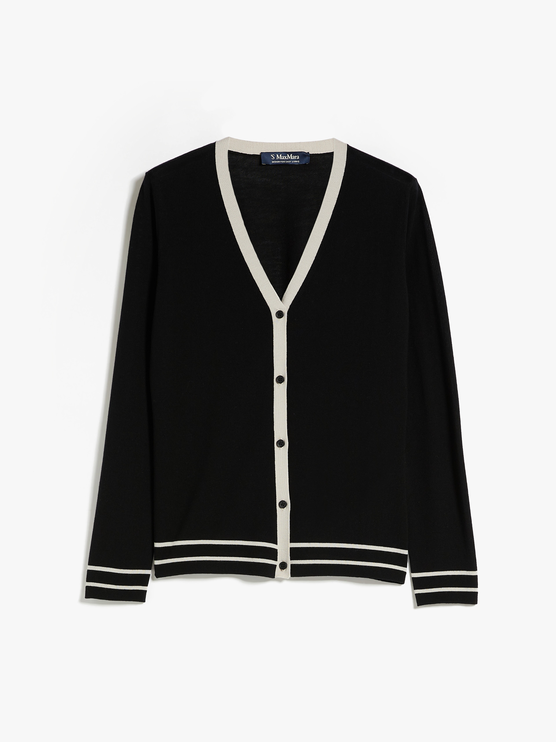 MAX MARA - Wool yarn cardigan - BLACK - MAX MARA SALE