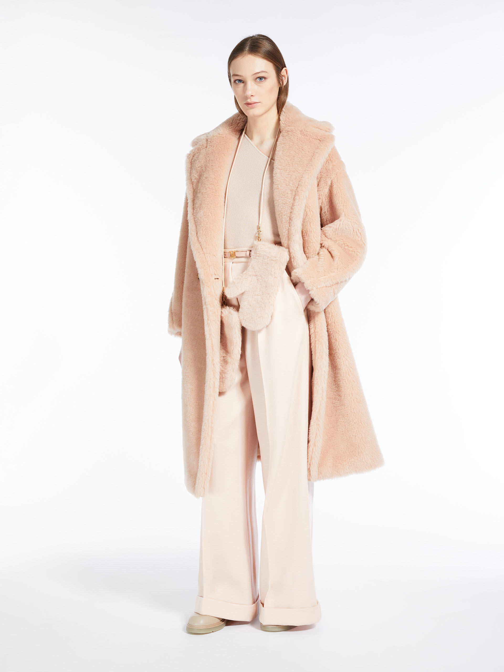 MAX MARA Teddy Bear Icon Coat - PINK - MAX MARA SALE