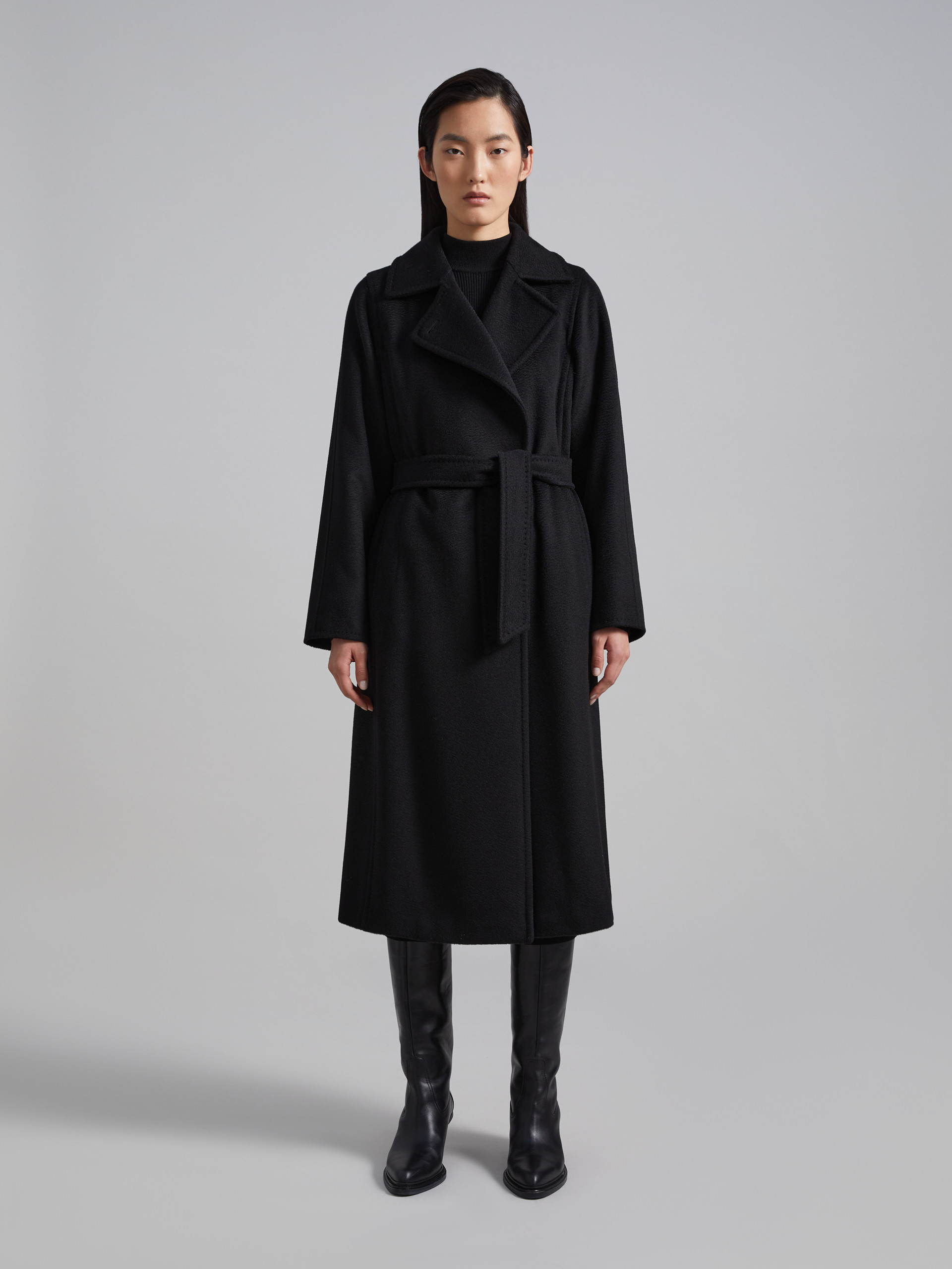 MAX MARA - Manuela Icon Coat - BLACK - MAX MARA SALE