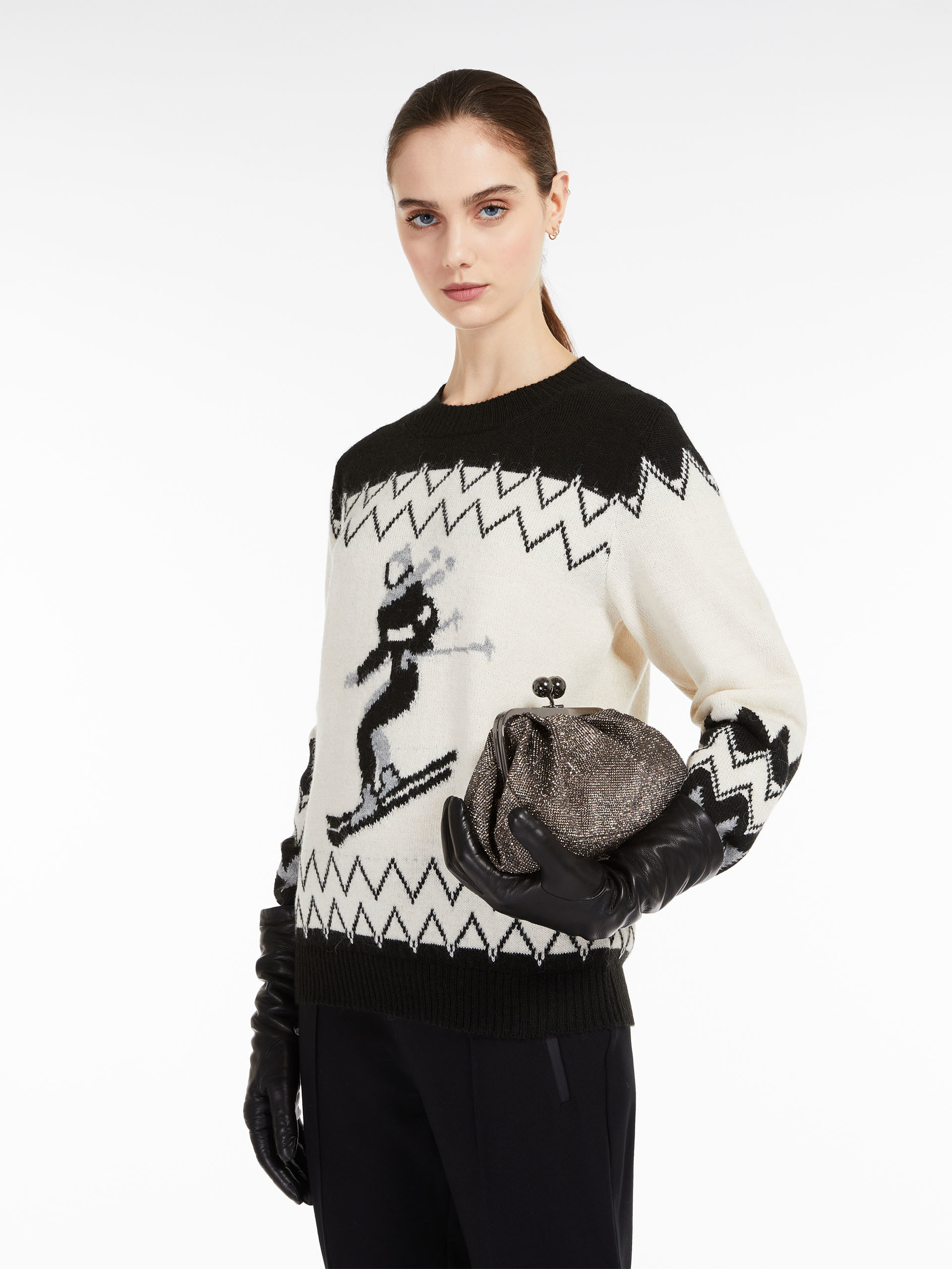 MAX MARA - Alpaca and wool yarn sweater - AVIO - MAX MARA SALE
