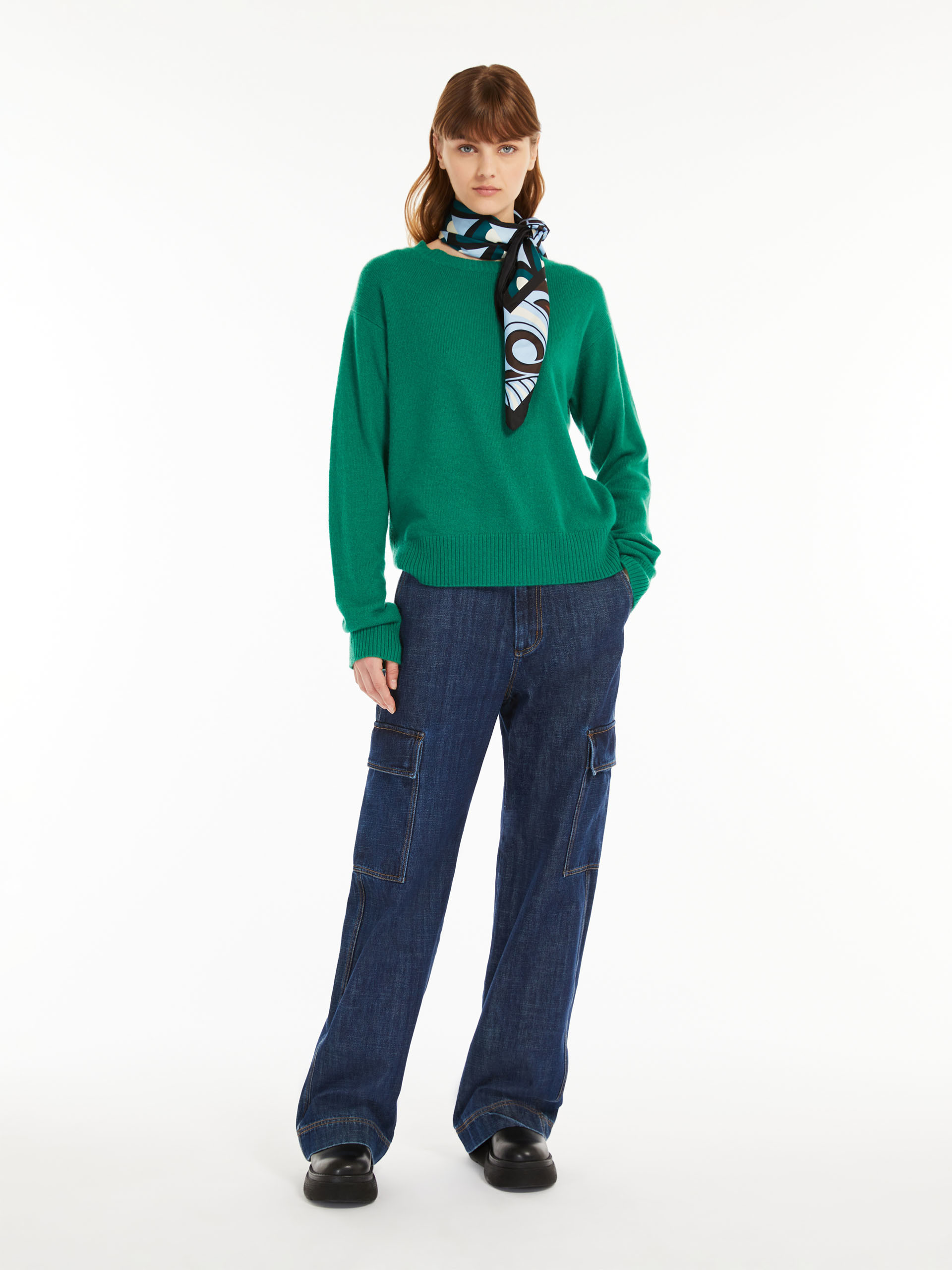 MAX MARA - Cashmere sweater -GREEN - MAX MARA SALE