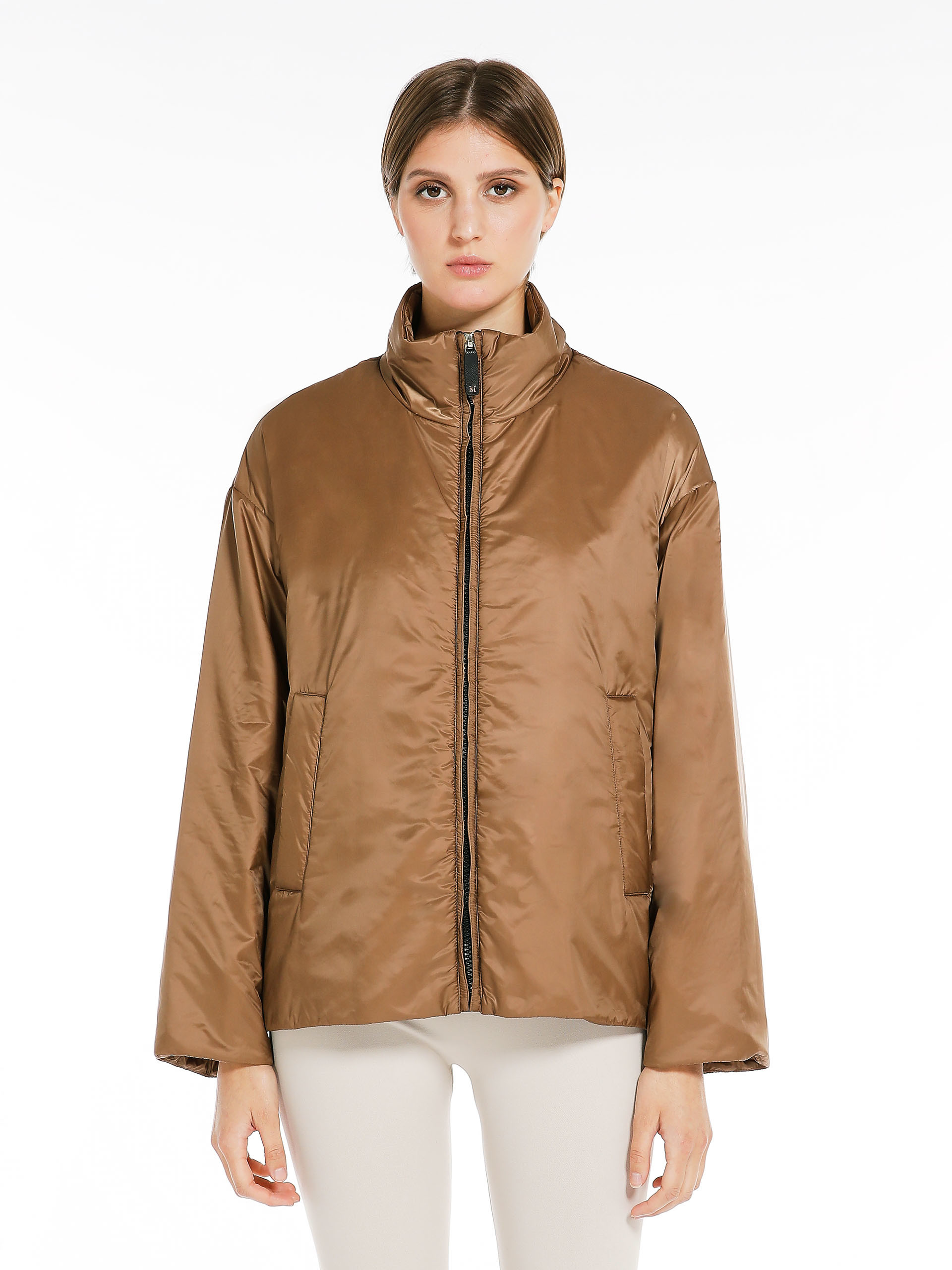MAX MARA - Water-repellent canvas jacket - CARAMEL - MAX MARA SALE