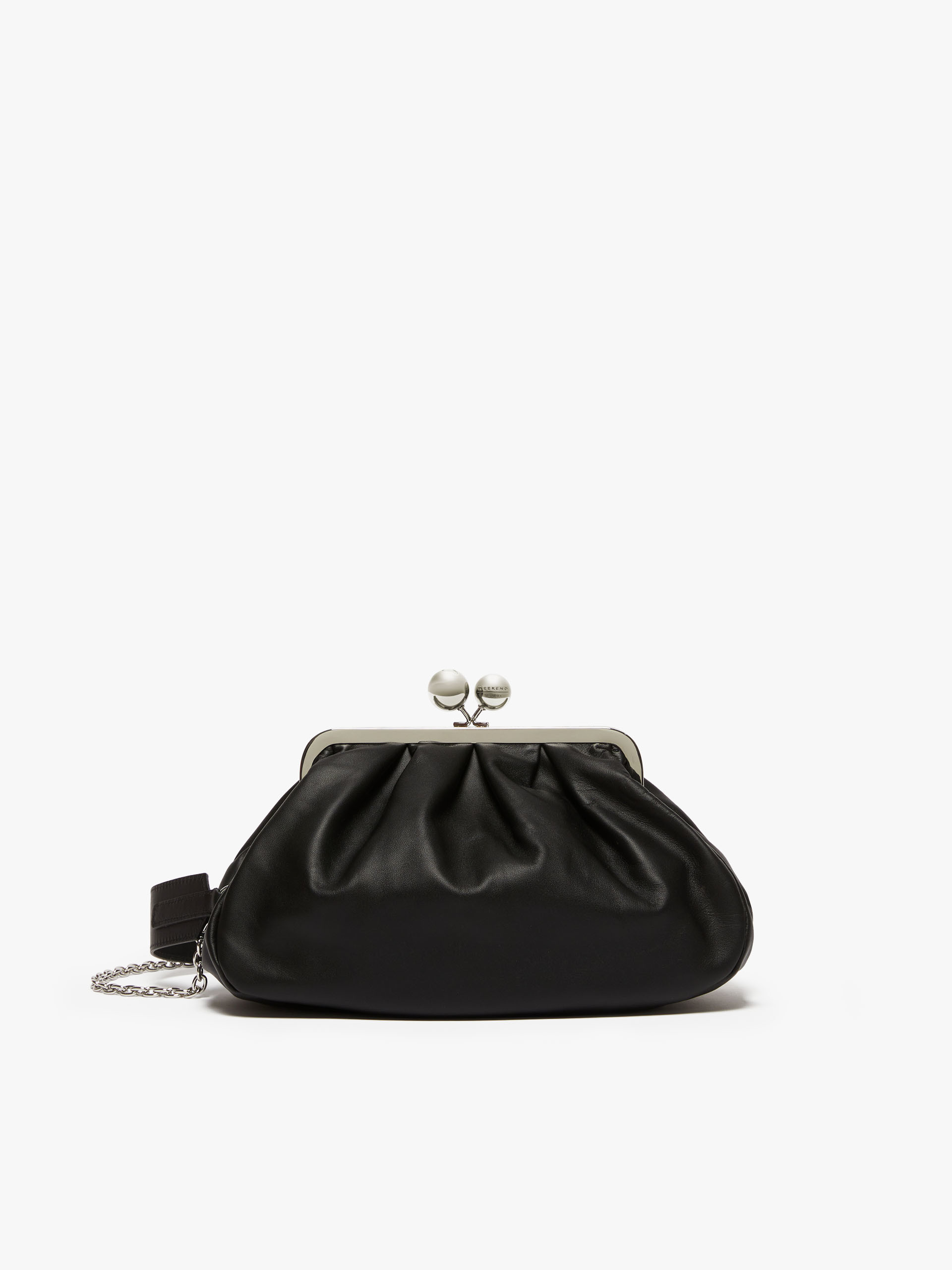 MAX MARA - Medium Pasticcino Bag in nappa leather - BLACK - MAX MARA SALE