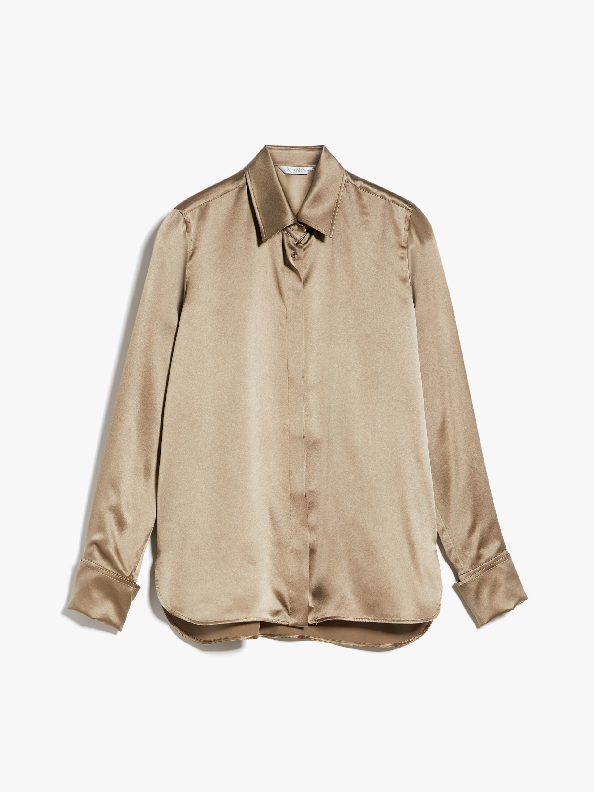 MAX MARA - Soft silk shirt - TURTLEDOVE - MAX MARA SALE