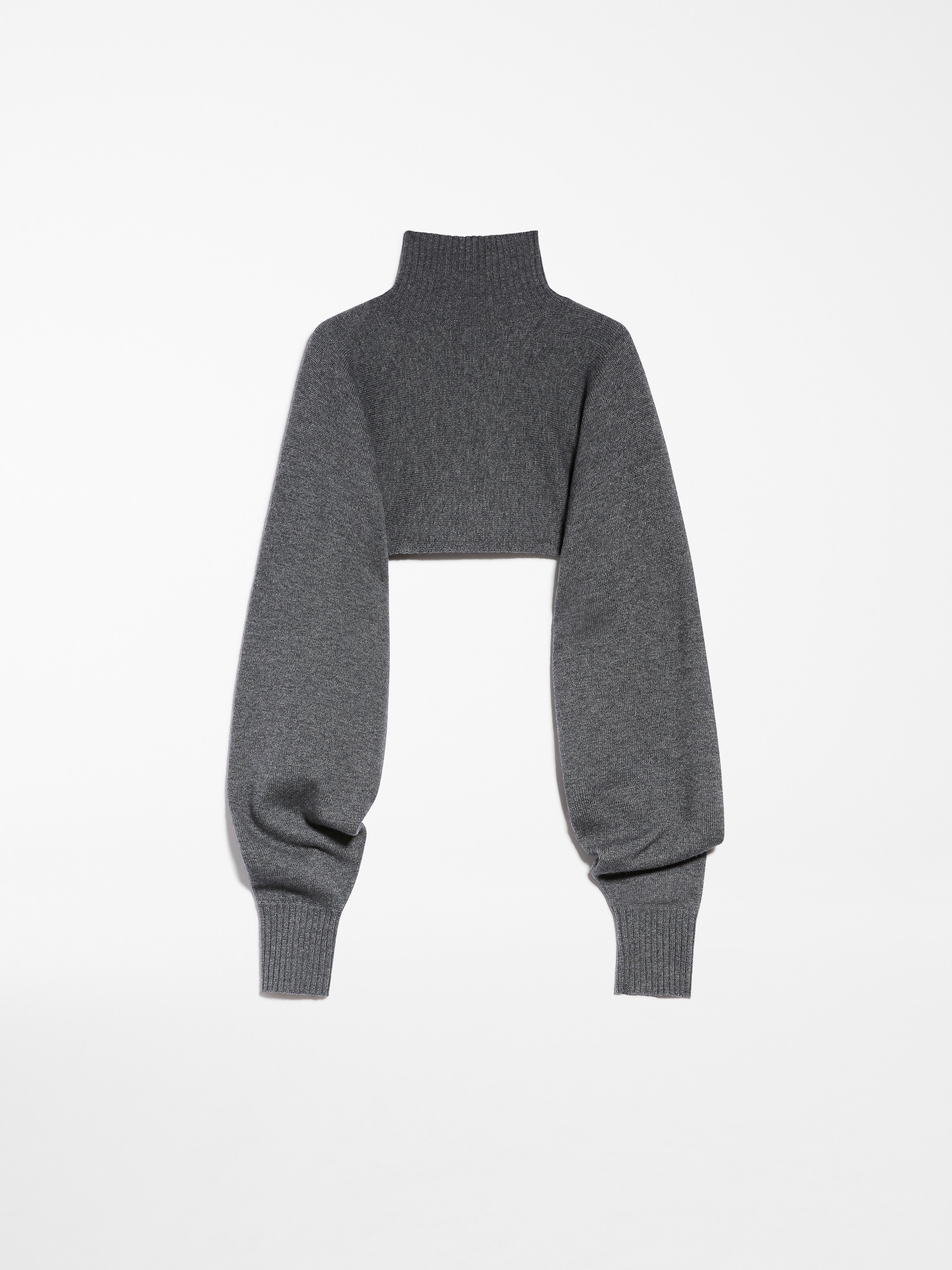 MAX MARA - Wool and cashmere cape - MEDIUM GREY - MAX MARA SALE