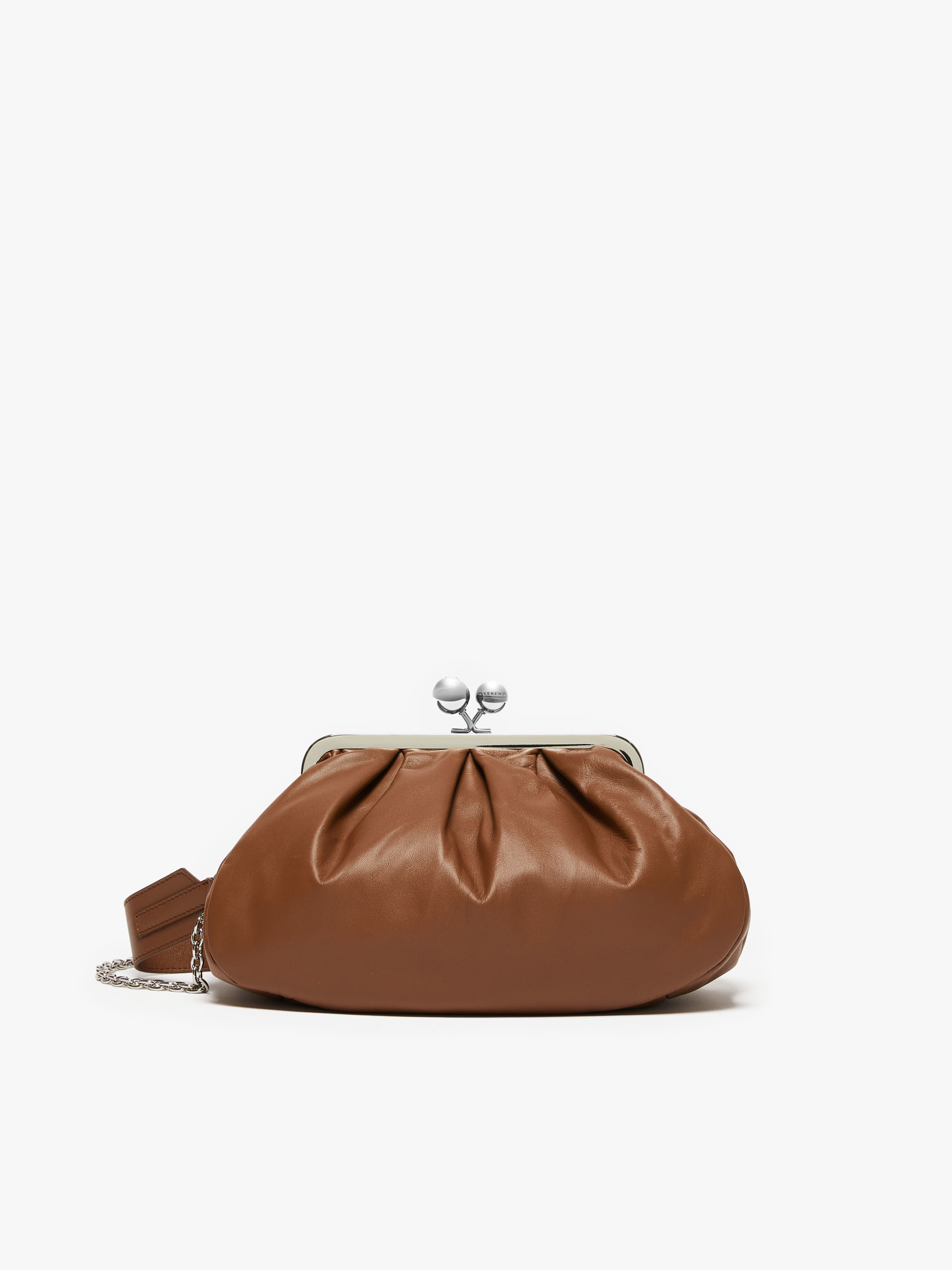MAX MARA - Medium Pasticcino Bag in nappa leather - TOBACCO - MAX MARA SALE