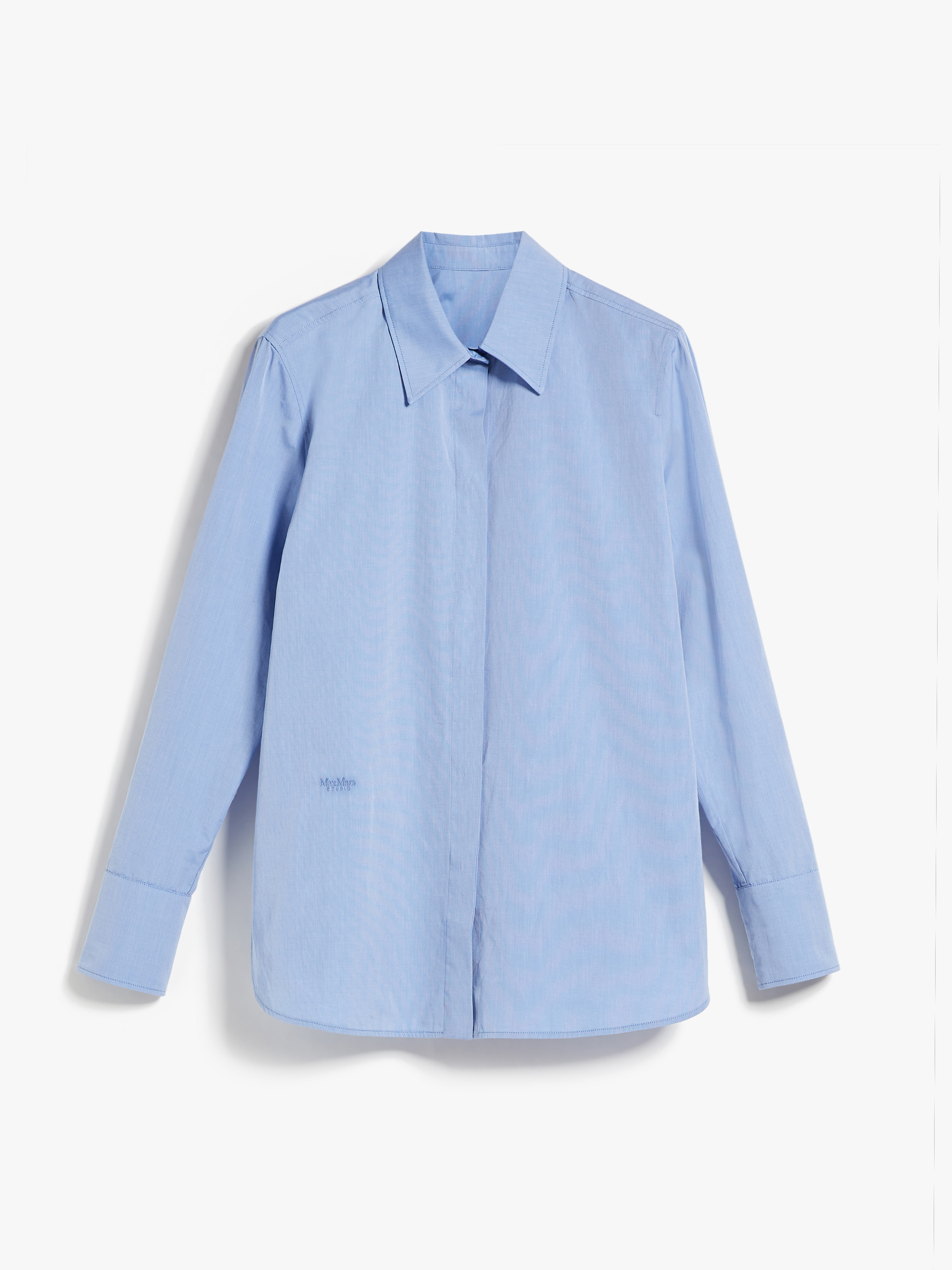 MAX MARA - Chambray boyfriend shirt - LIGHT BLUE - MAX MARA SALE