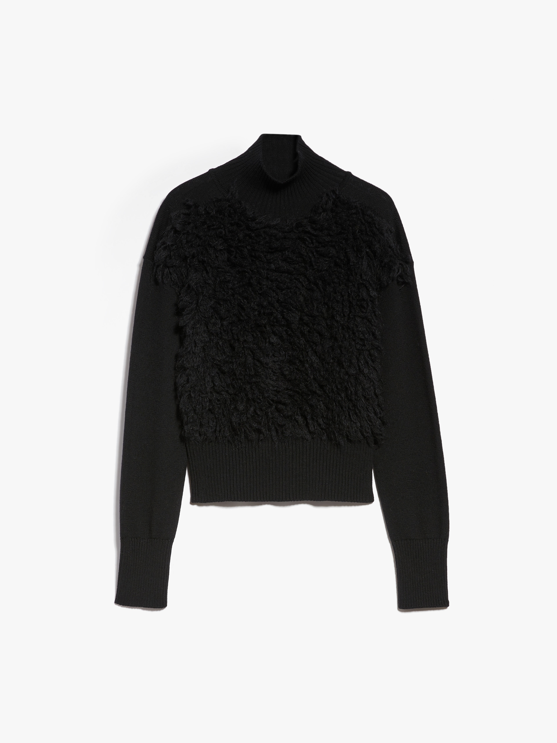 MAX MARA - Mohair-blend boxy jumper - BLACK - MAX MARA SALE