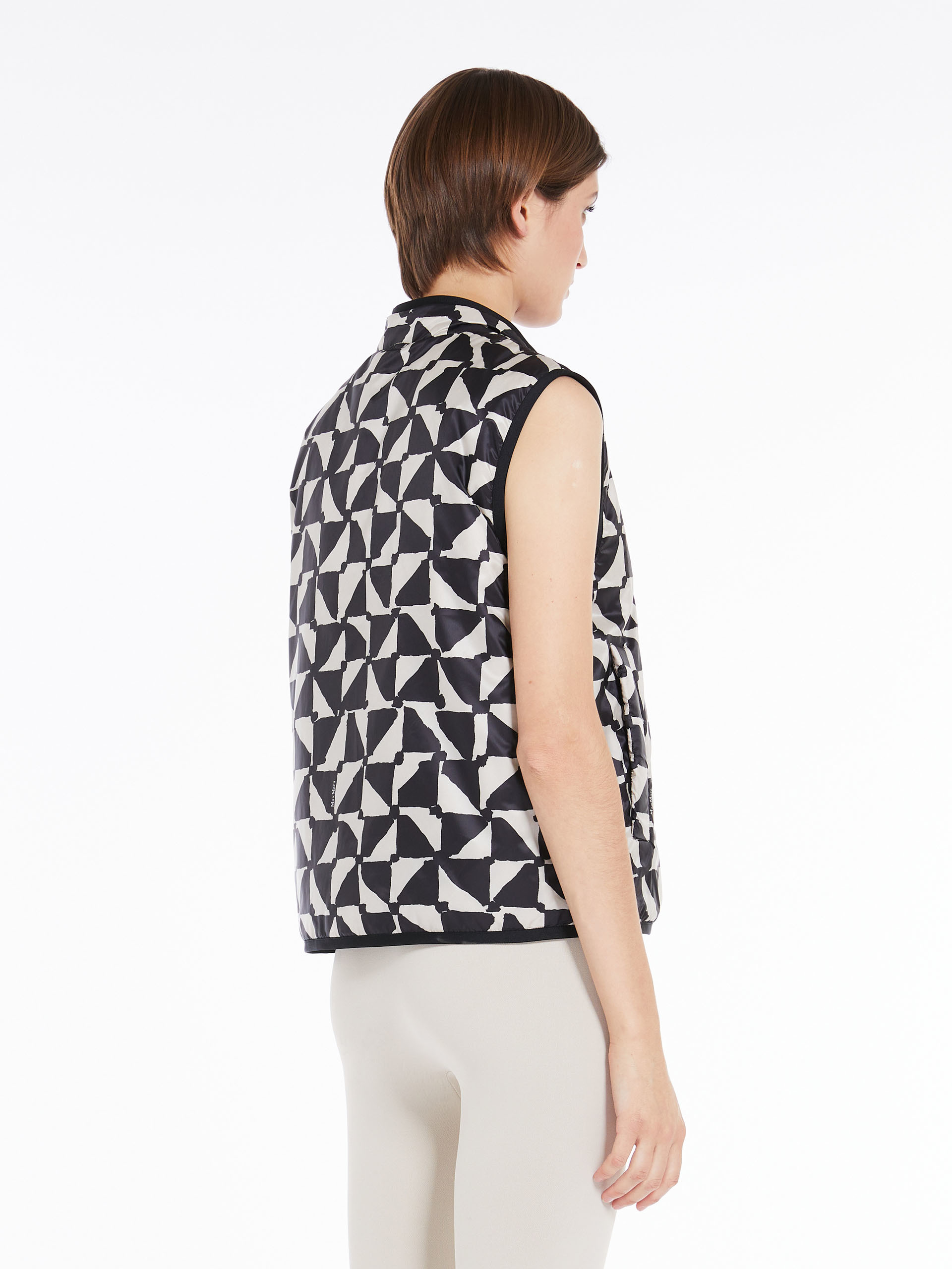 MAX MARA - Reversible gilet in water-resistant fabric - ECRU - MAX MARA SALE