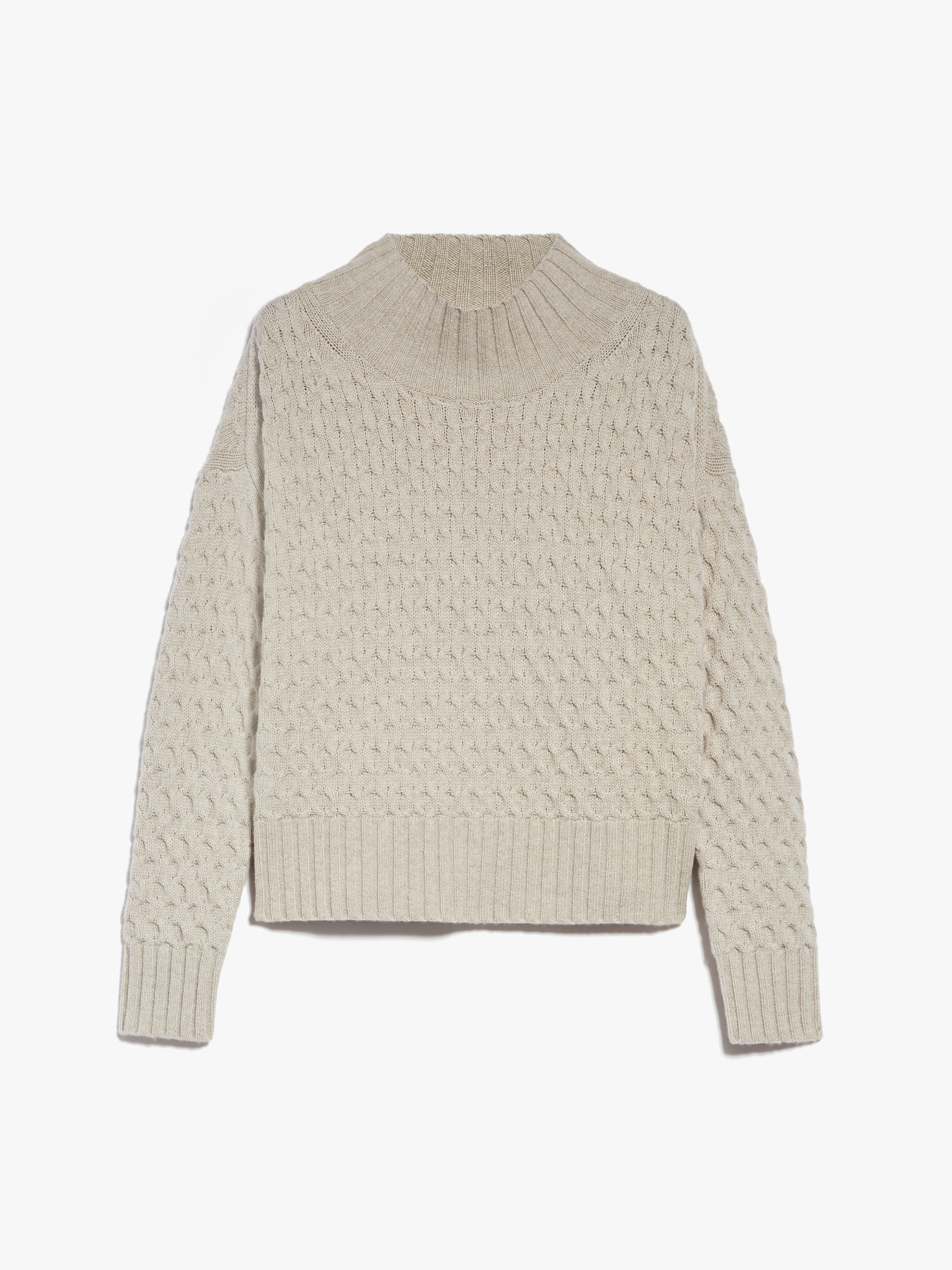MAX MARA - Soft wool and cashmere jumper - BEIGE - MAX MARA SALE
