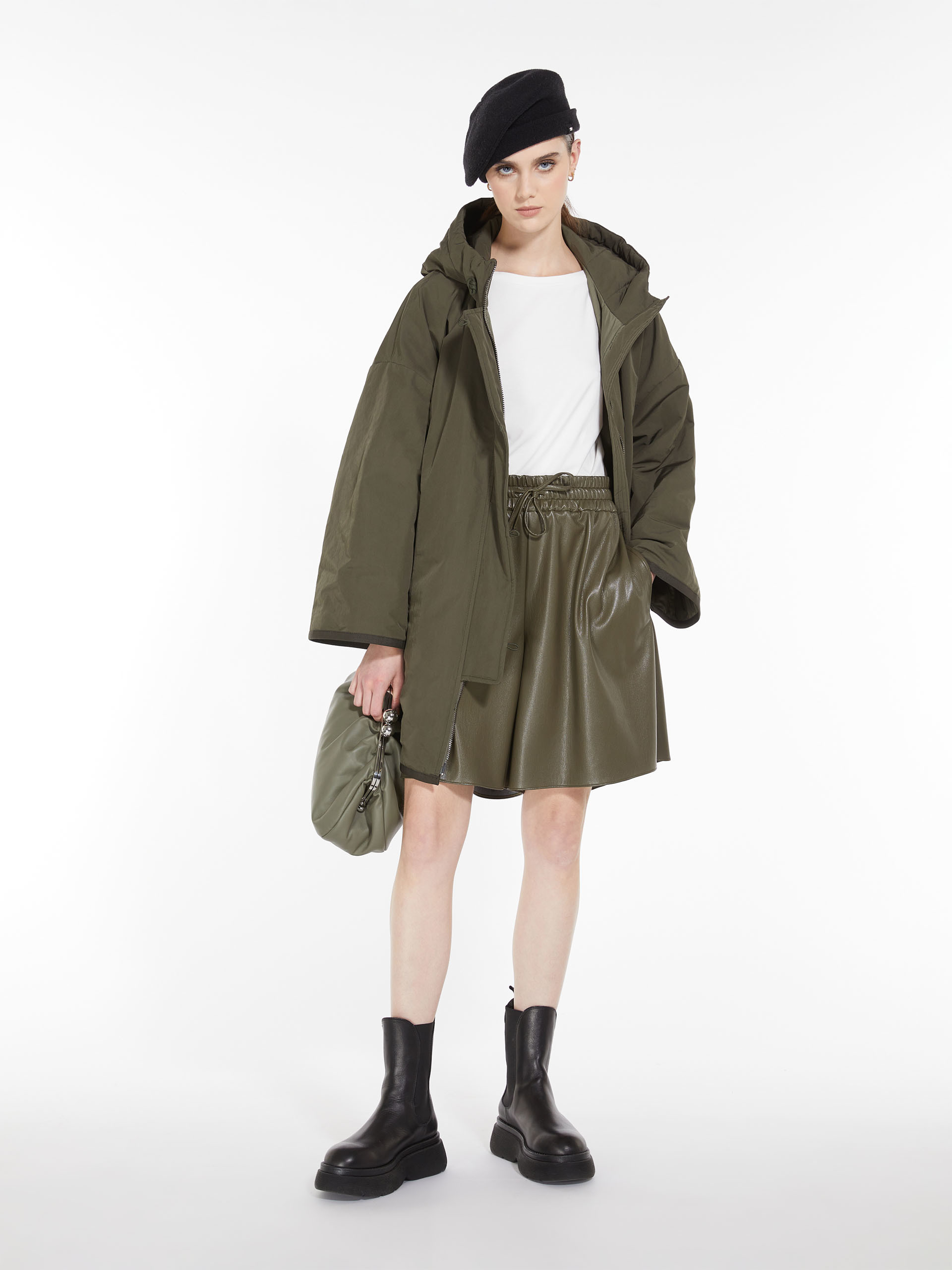 MAX MARA - Padded parka in showerproof fabric - KAKI - MAX MARA SALE