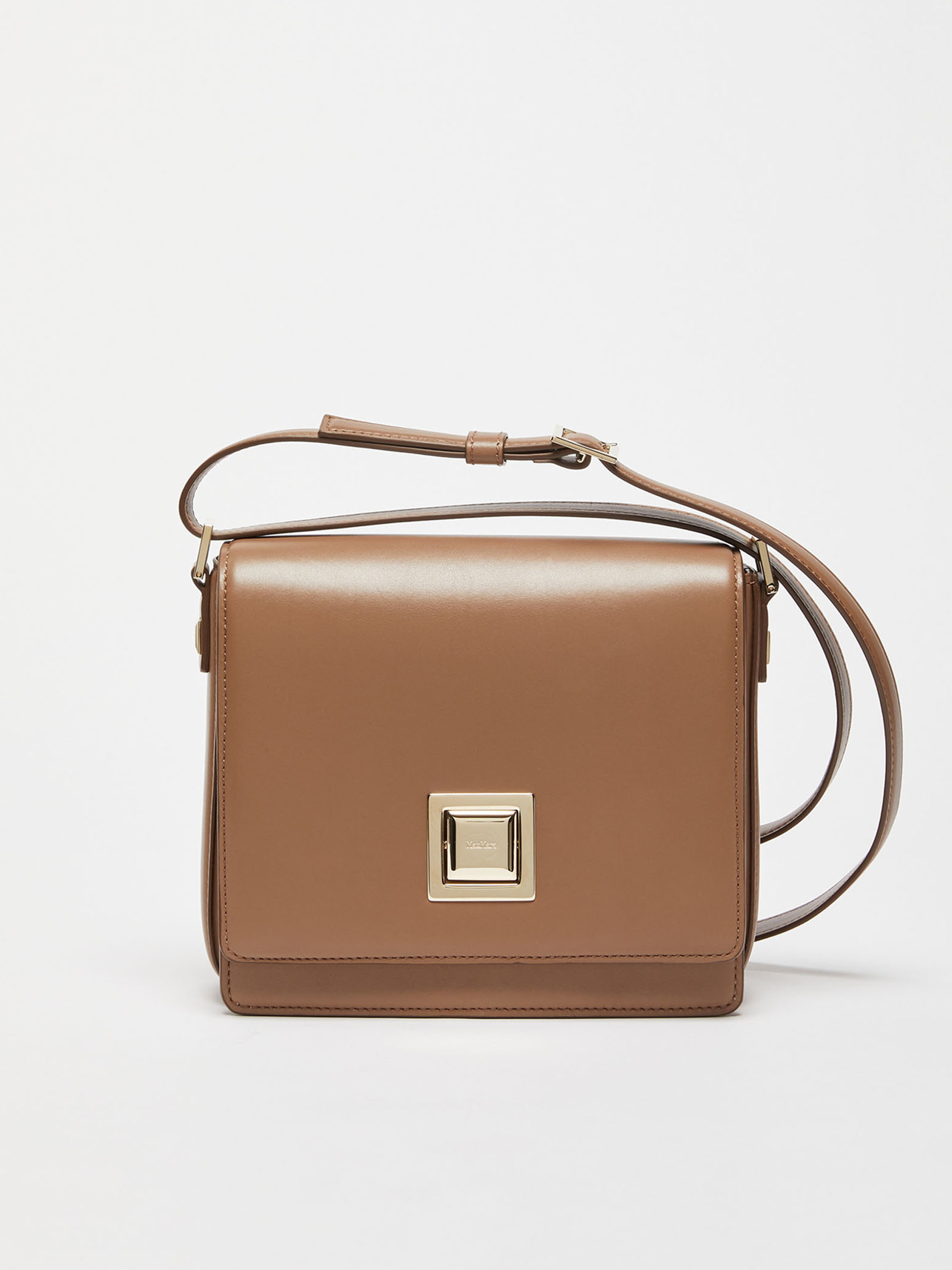 MAX MARA - Medium leather MM Bag - HAZELNUT BROWN - MAX MARA SALE