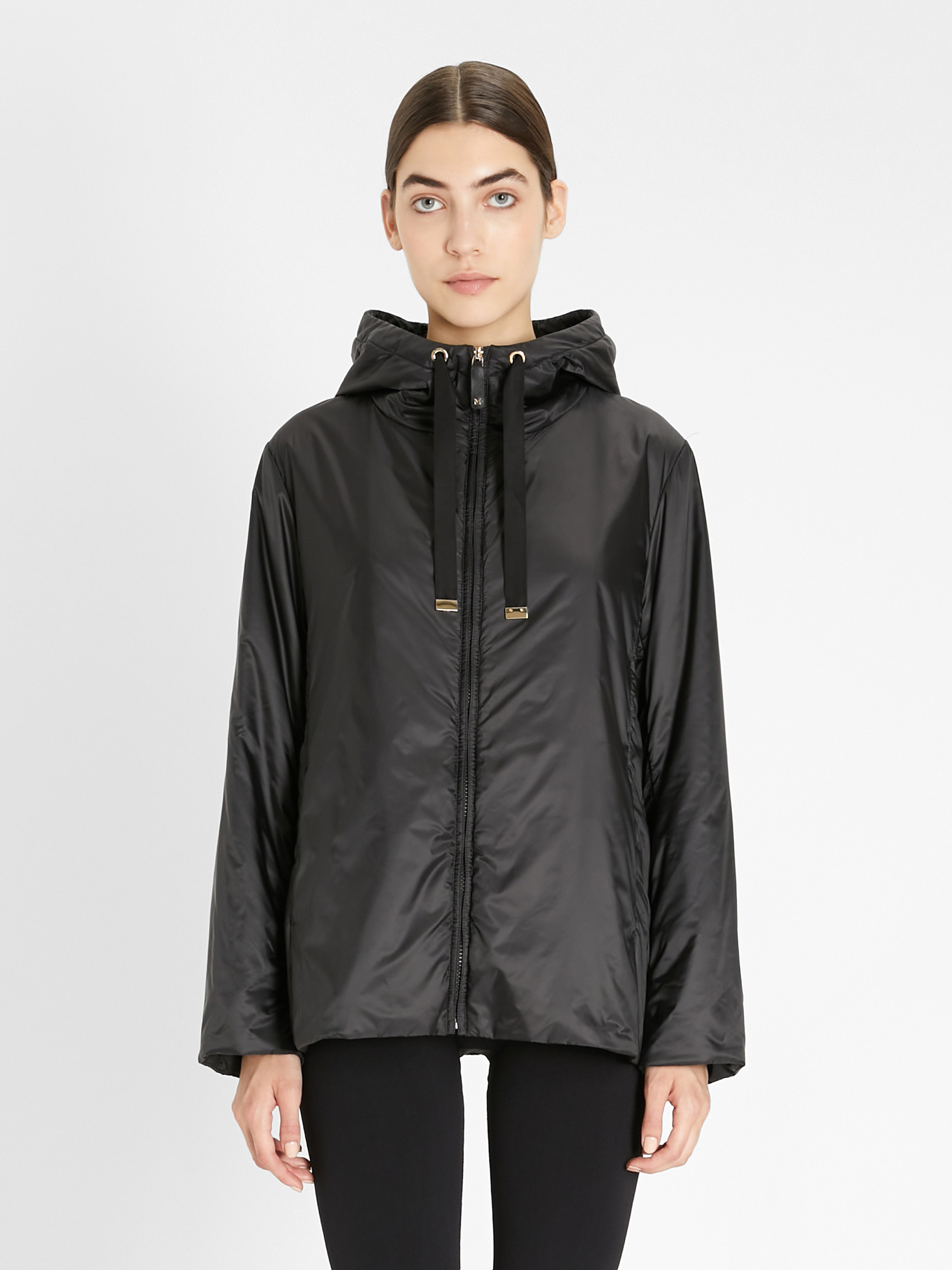 MAX MARA - Travel Jacket in water-resistant technical canvas - BLACK - MAX MARA SALE