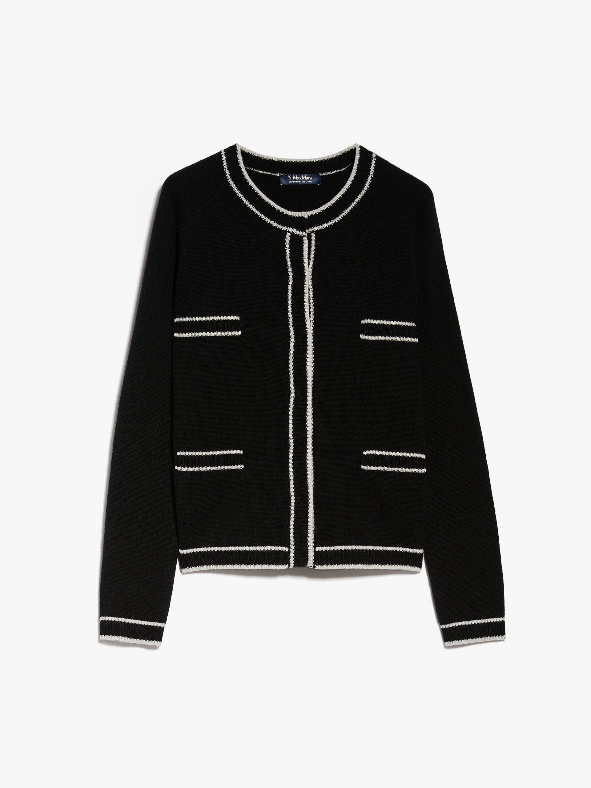 MAX MARA - Pocket-detail wool and cashmere cardigan - BLACK - MAX MARA SALE