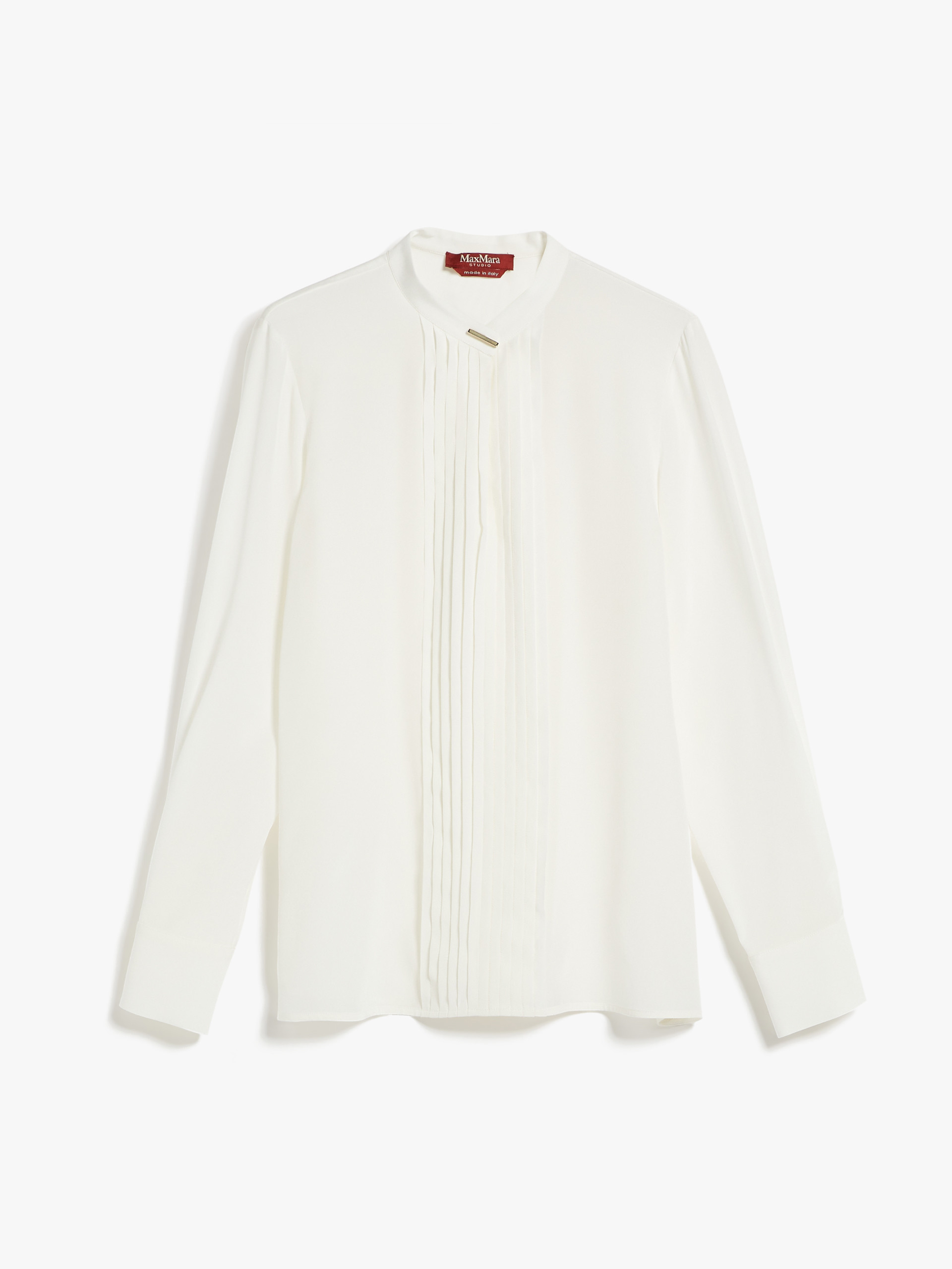 MAX MARA - Ribbed crepe de chine blouse - SILK - MAX MARA SALE