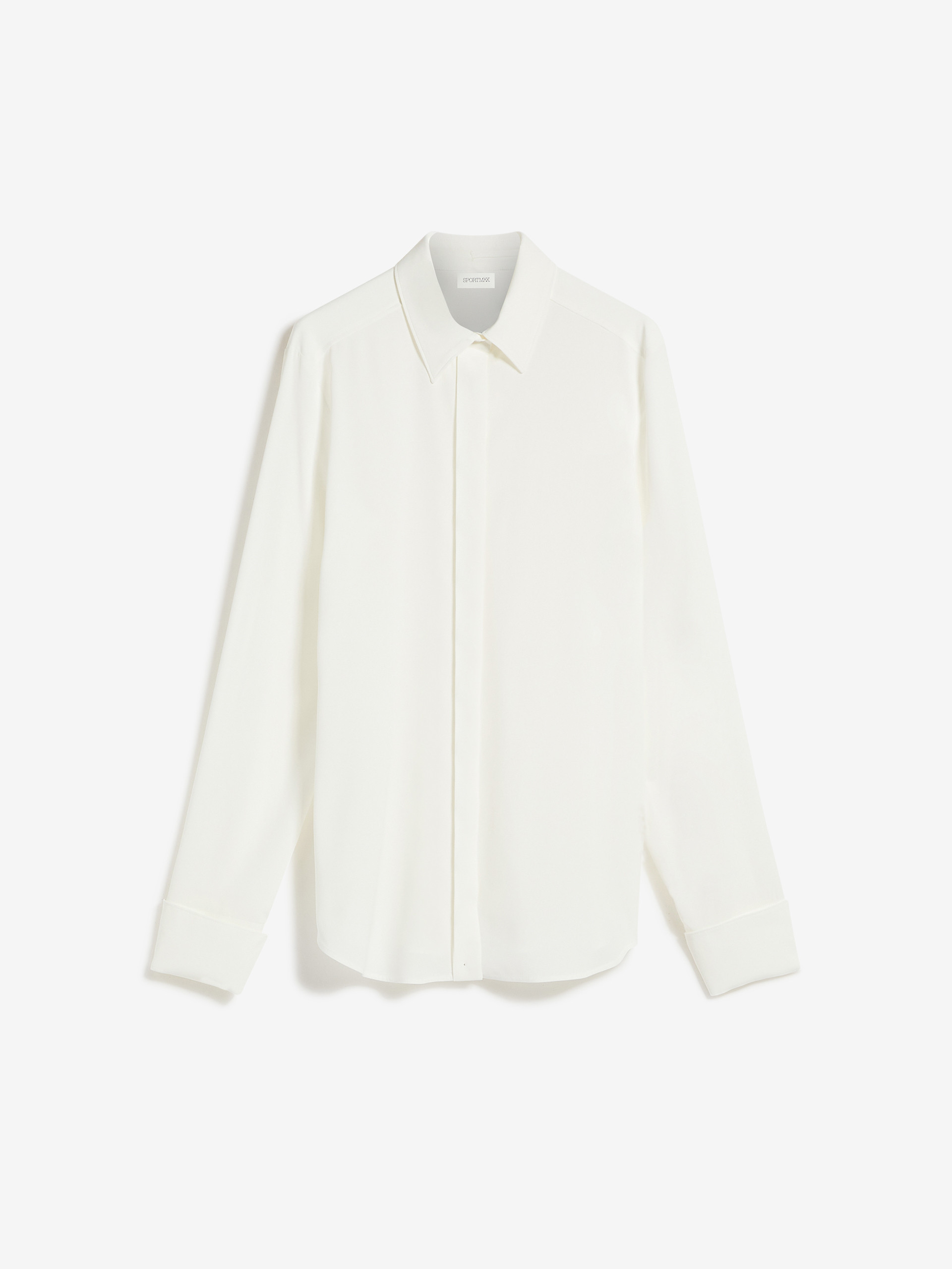 MAX MARA - Silk-blend shirt - WHITE - MAX MARA SALE