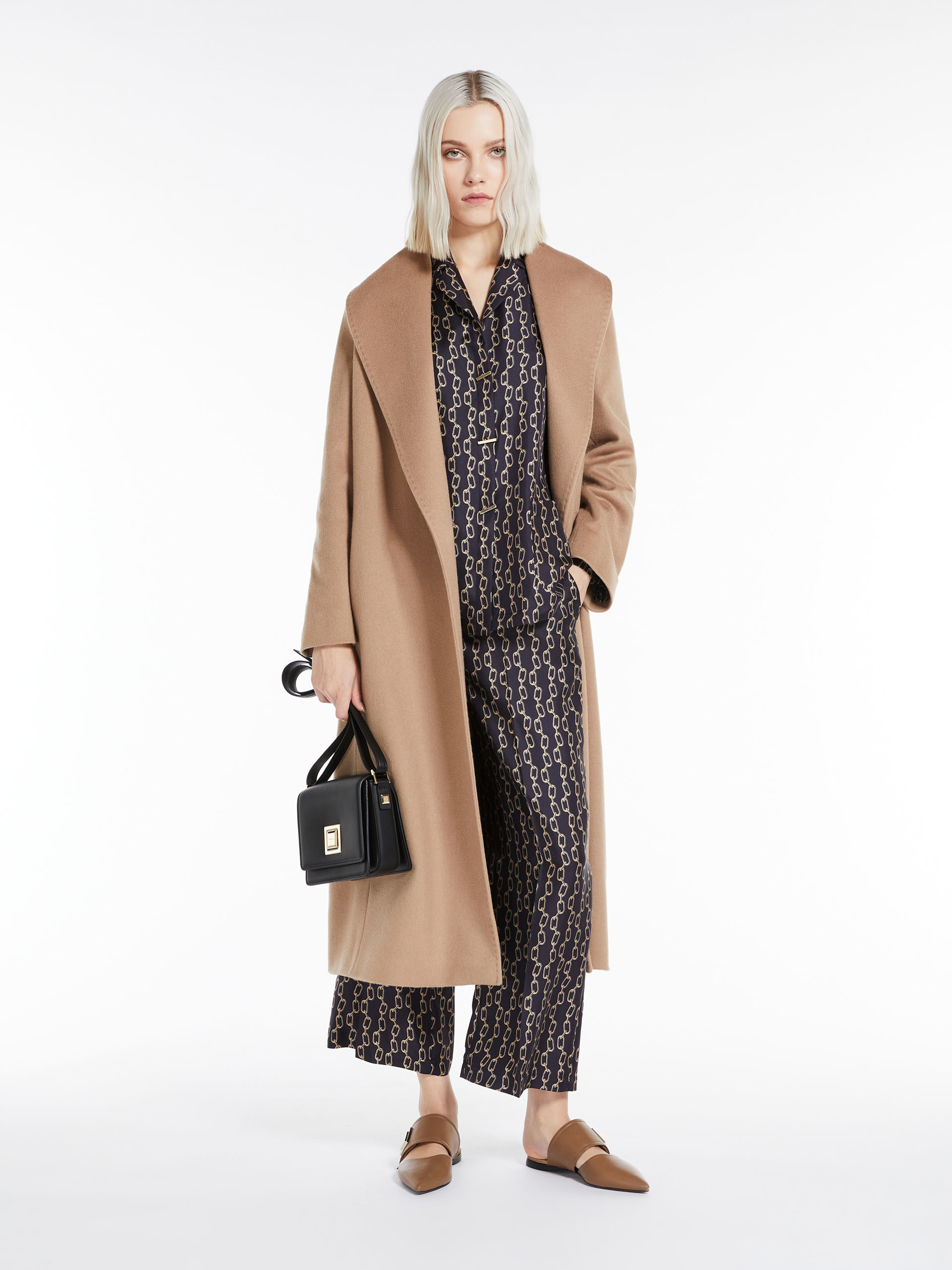 MAX MARA - Cashmere robe coat - CAMEL - MAX MARA SALE
