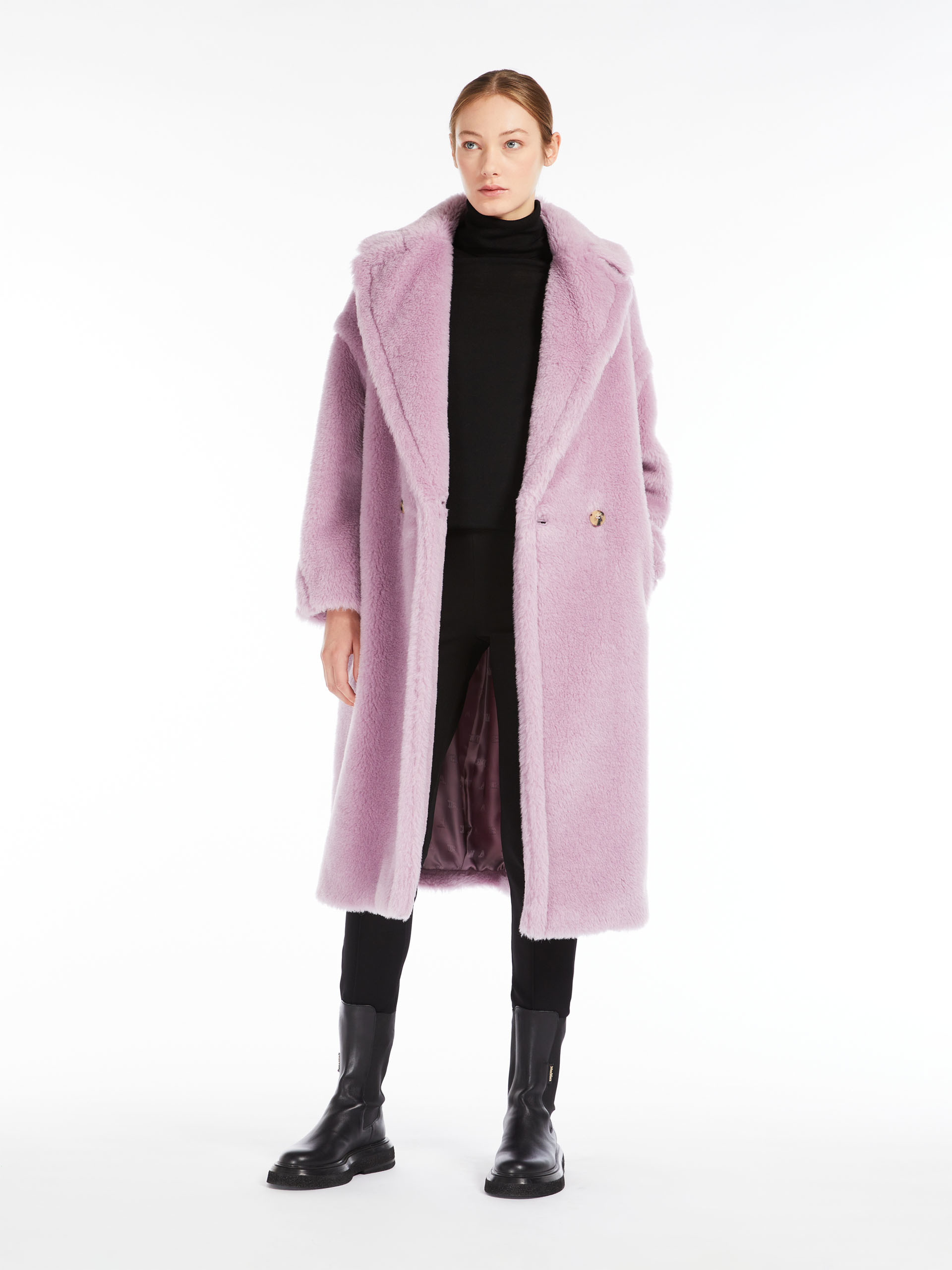MAX MARA Teddy Bear Icon Coat - LILAC - MAX MARA SALE