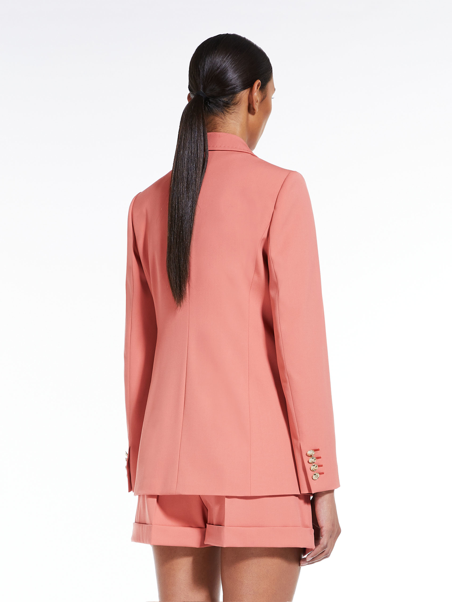 MAX MARA - Gabardine wool blazer - SALMON - MAX MARA SALE