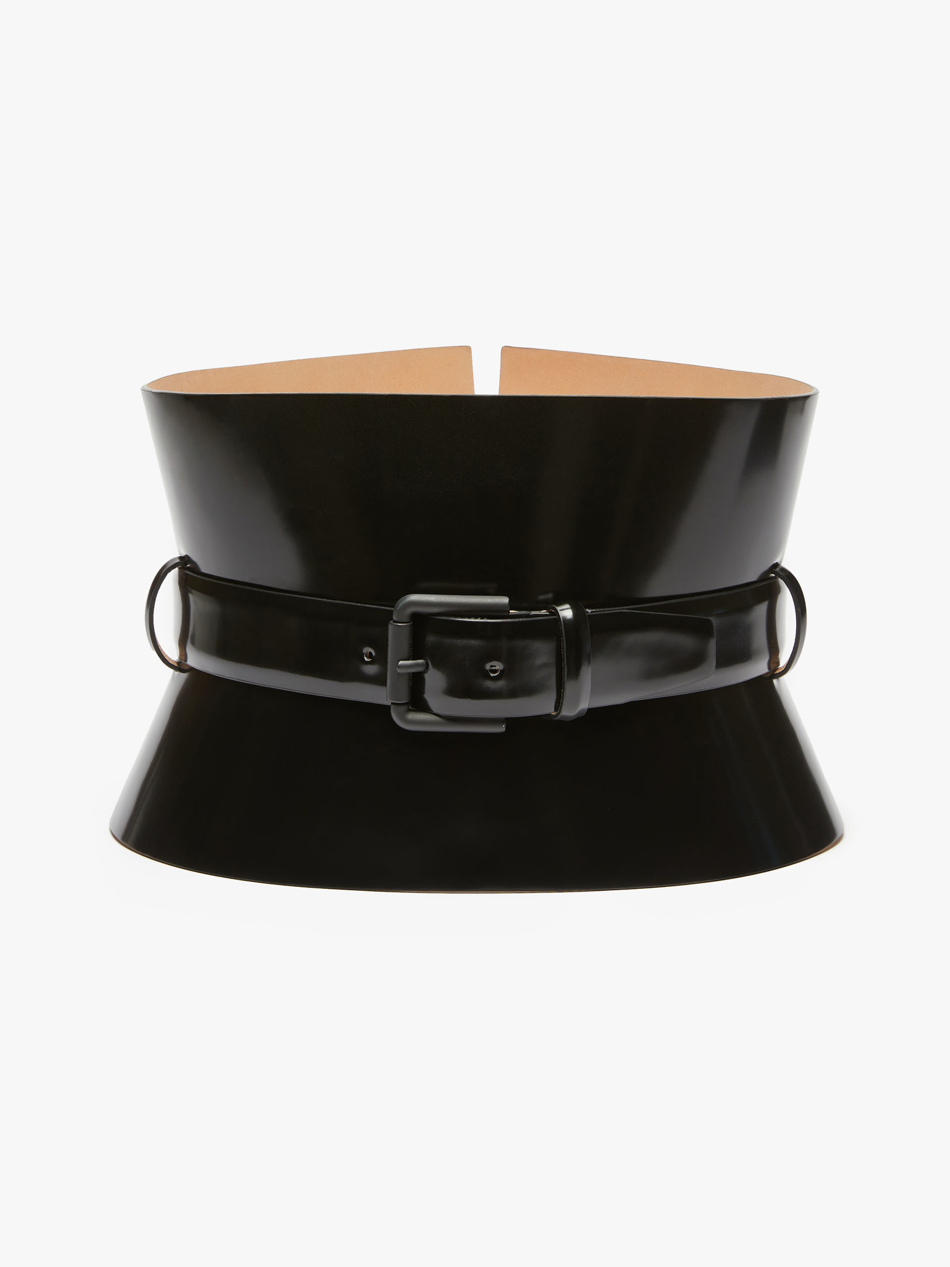 MAX MARA - Leather bustier belt - BLACK - MAX MARA SALE