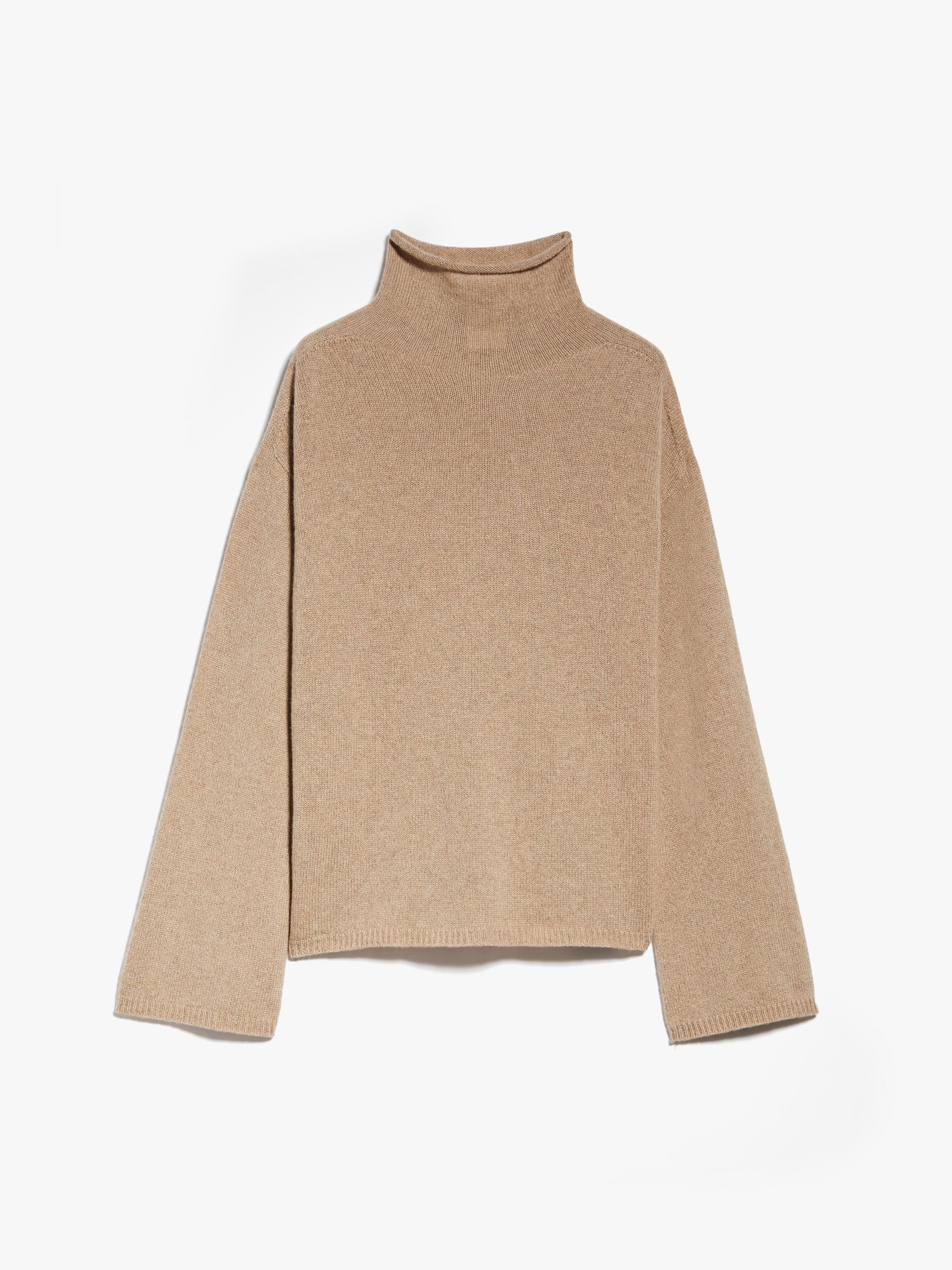 MAX MARA - Cashmere polo-neck sweater - HONEY - MAX MARA SALE