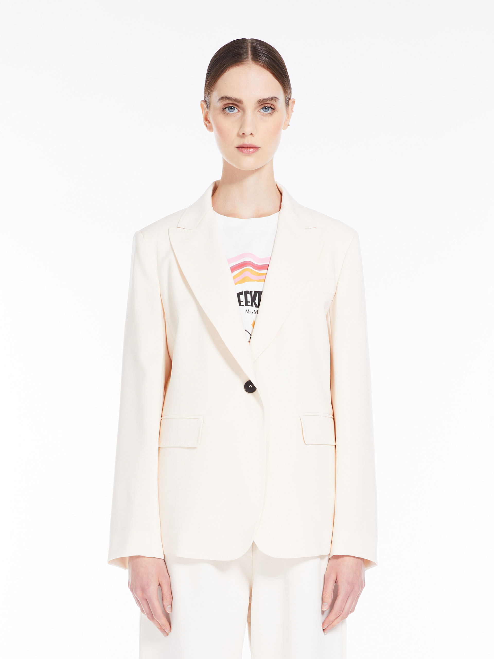 MAX MARA - Wool blazer - IVORY - MAX MARA SALE
