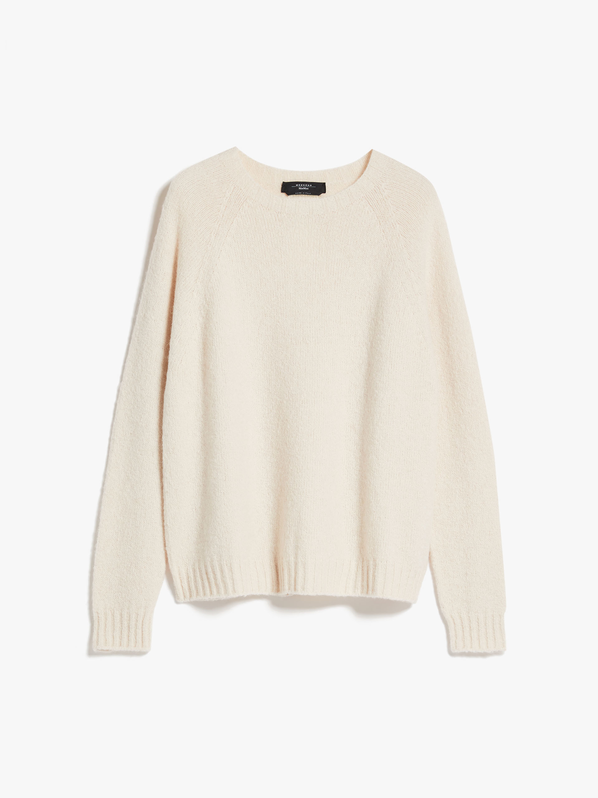MAX MARA - Soft knit top in alpaca and cotton - IVORY - MAX MARA SALE