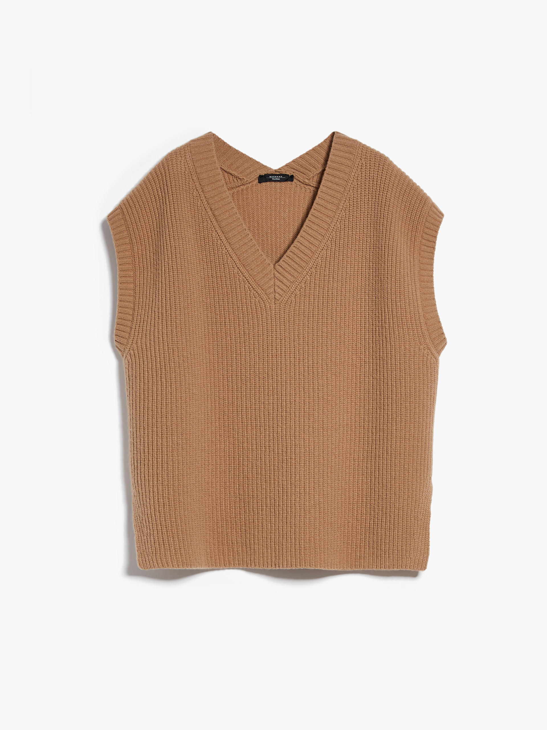 MAX MARA - Wool yarn gilet - CAMEL - MAX MARA SALE