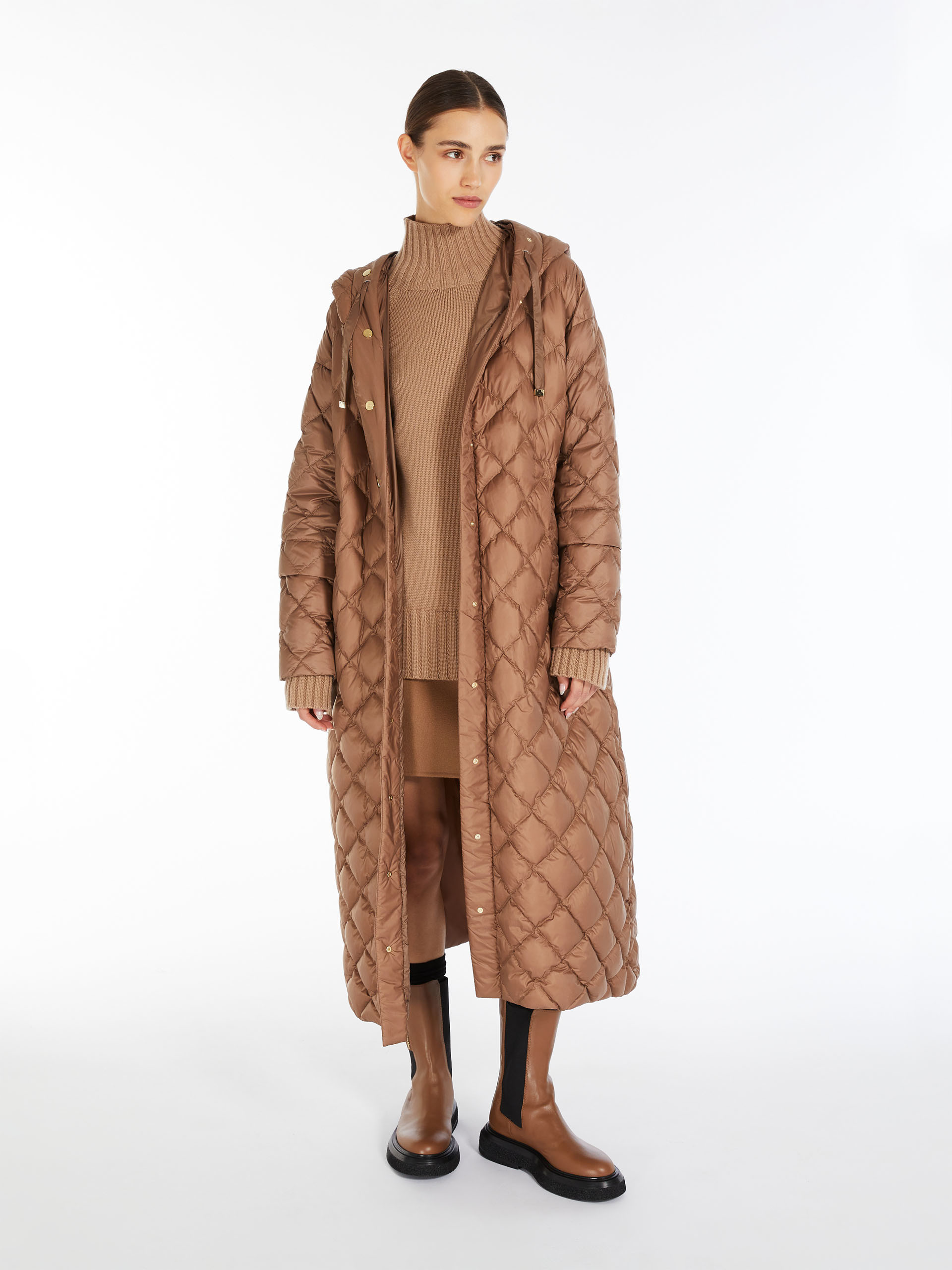 MAX MARA - Waterproof nylon parka - CAMEL - MAX MARA SALE