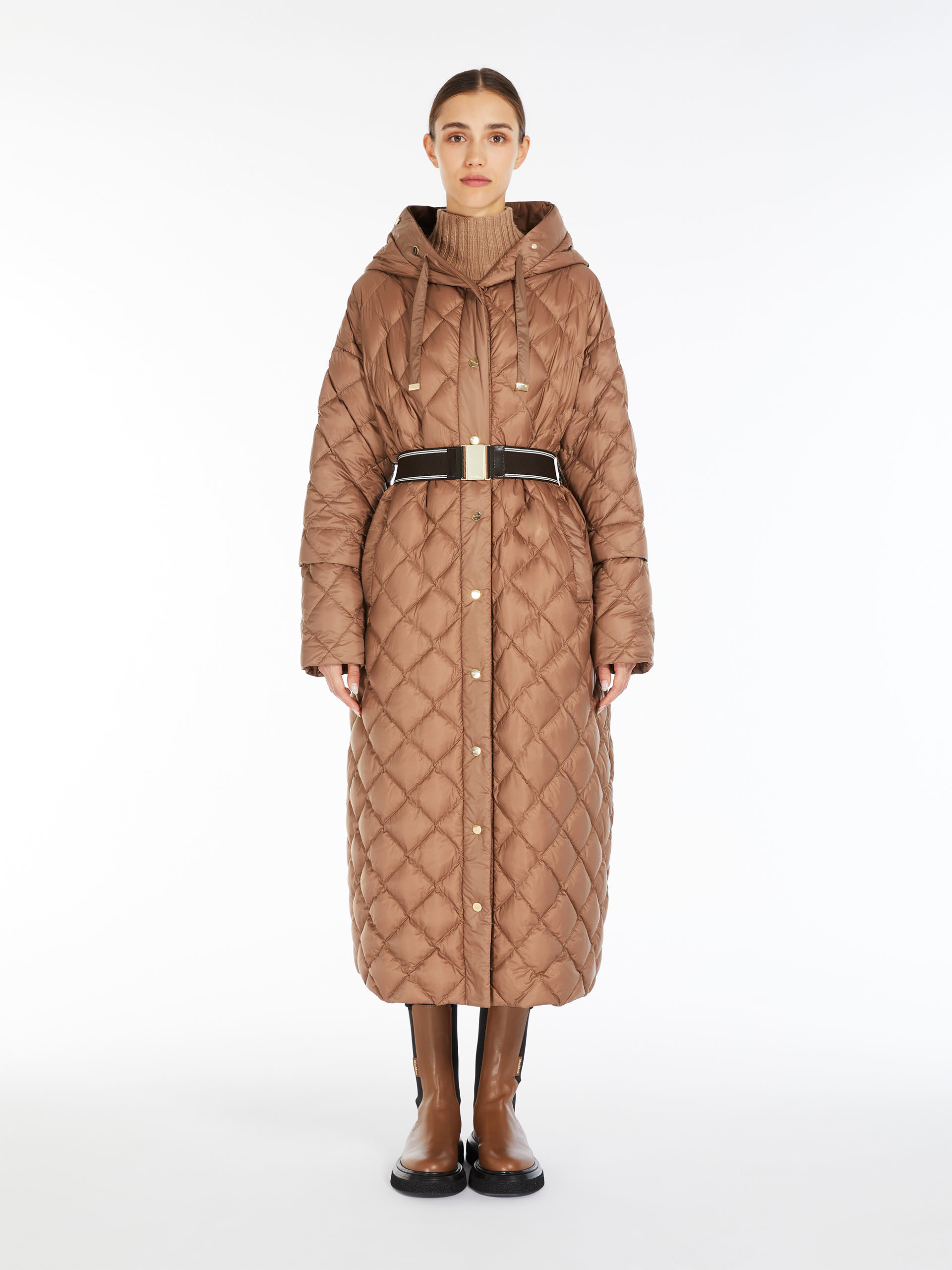 MAX MARA - Waterproof nylon parka - CAMEL - MAX MARA SALE